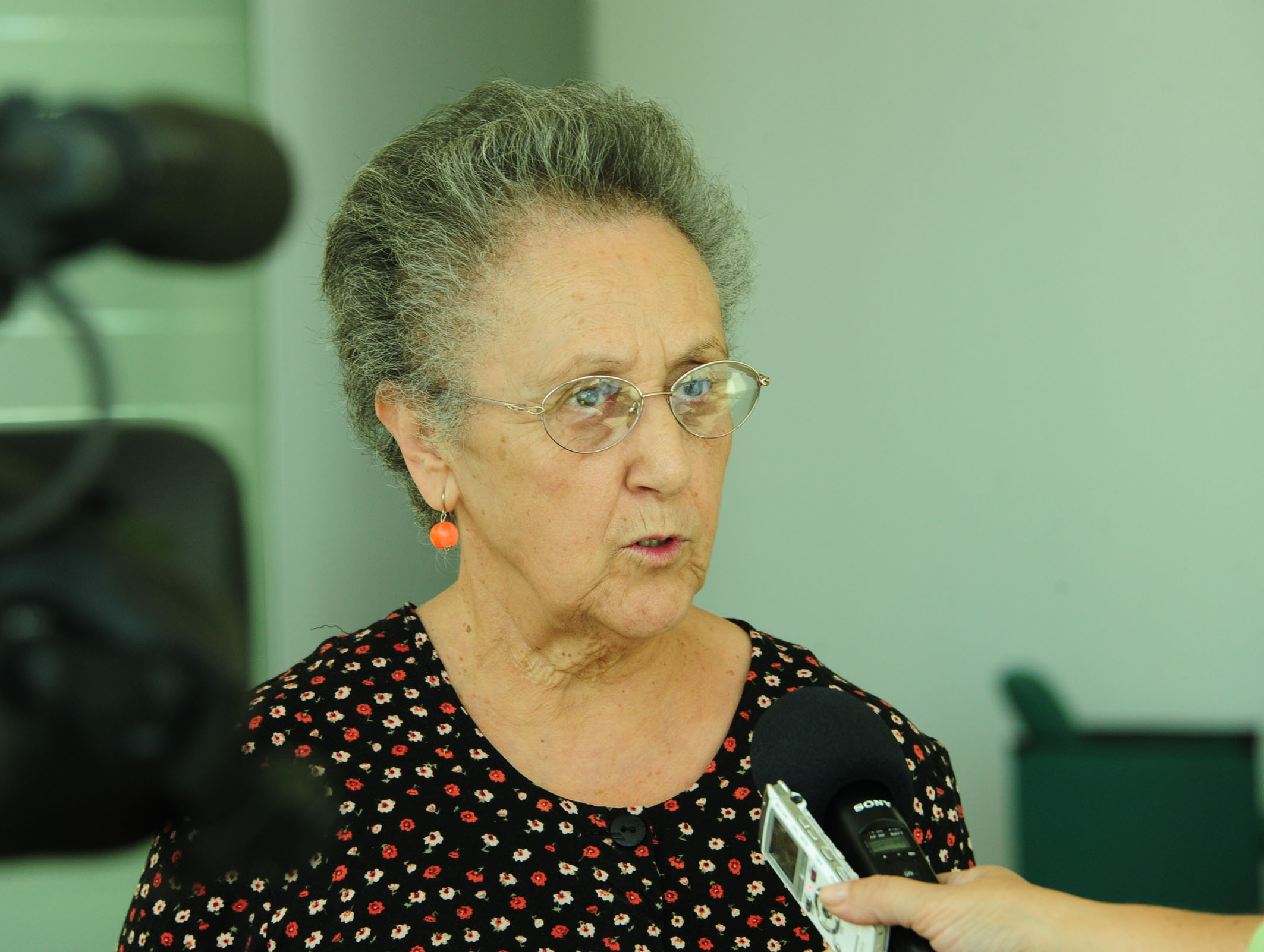 Integrante de la delegación de Crysol, Chela Fontora