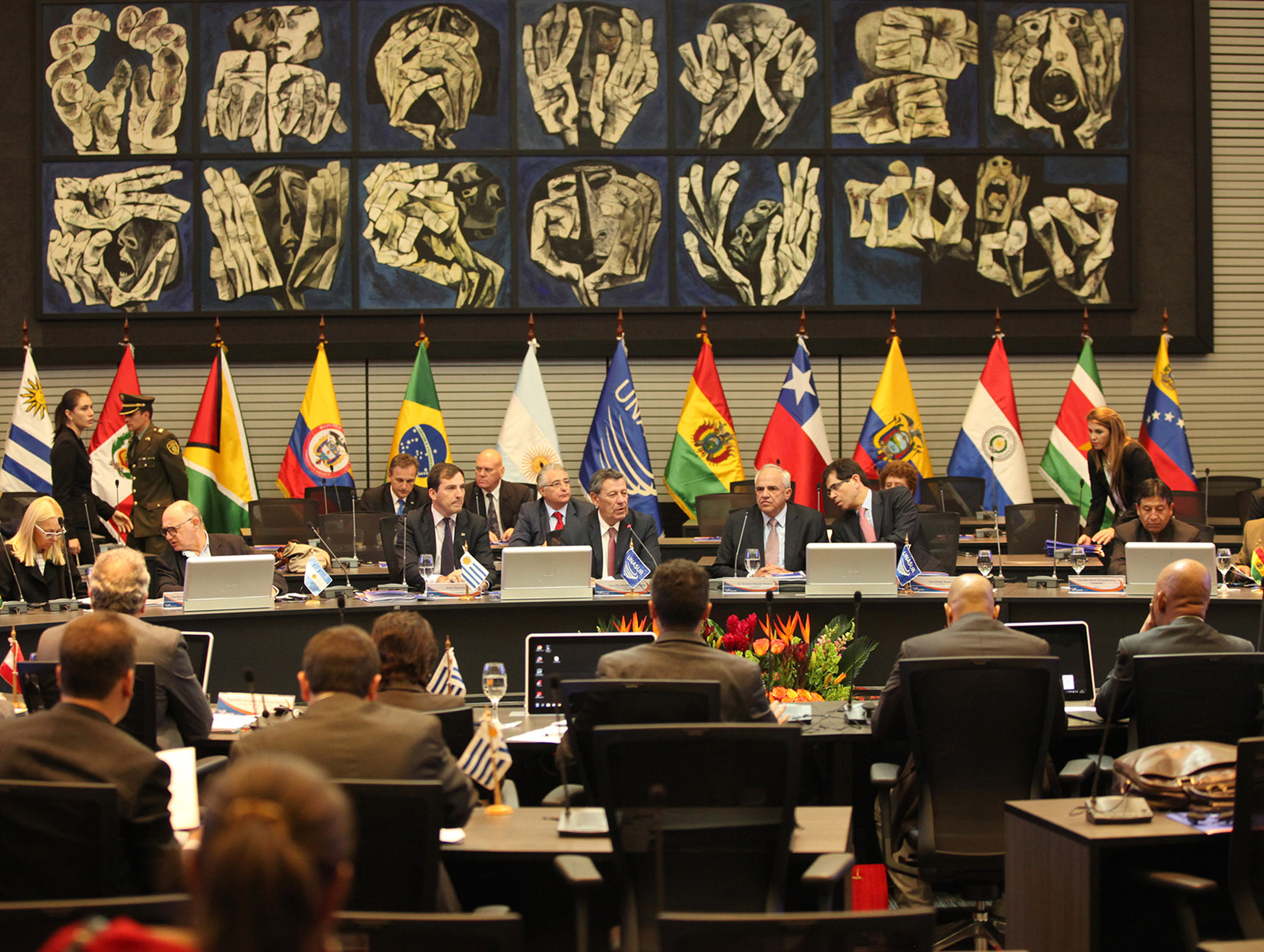 Nin Novoa en reunión de Cancilleres de UNASUR - Foto de Flickr Cancillerría de Ecuador
