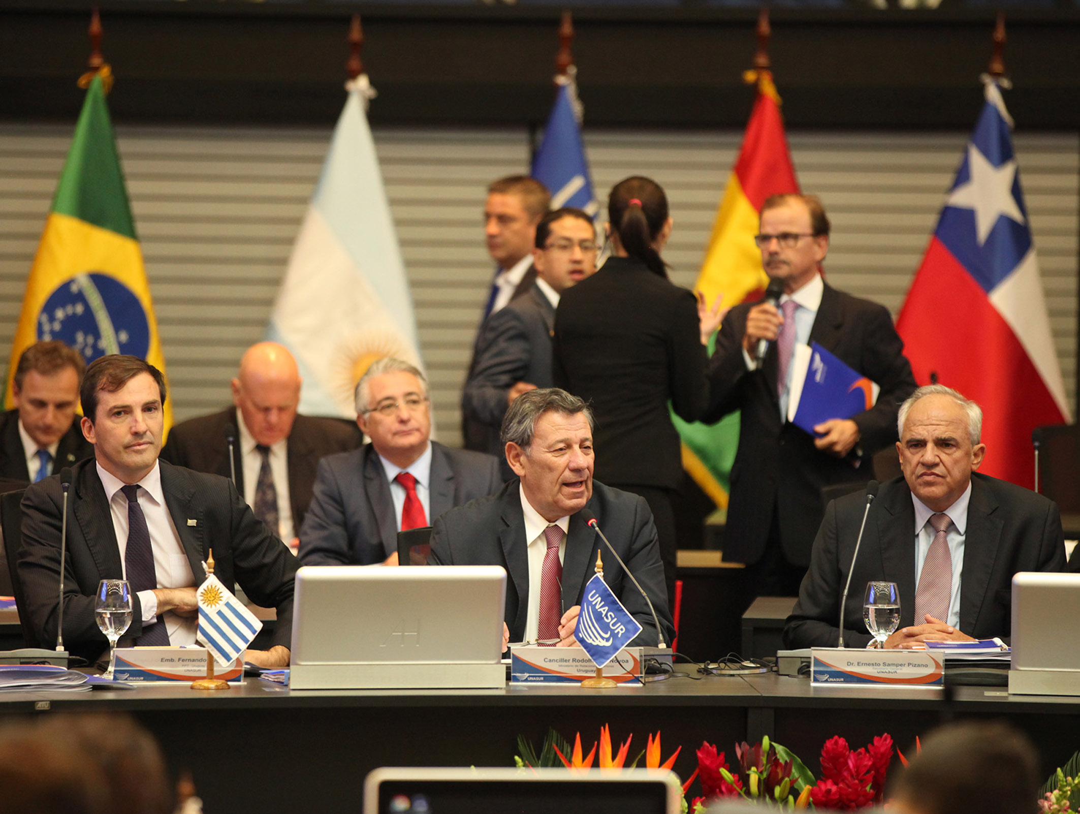 Nin Novoa en reunión de Cancilleres de UNASUR - Foto de Flickr Cancillerría de Ecuador