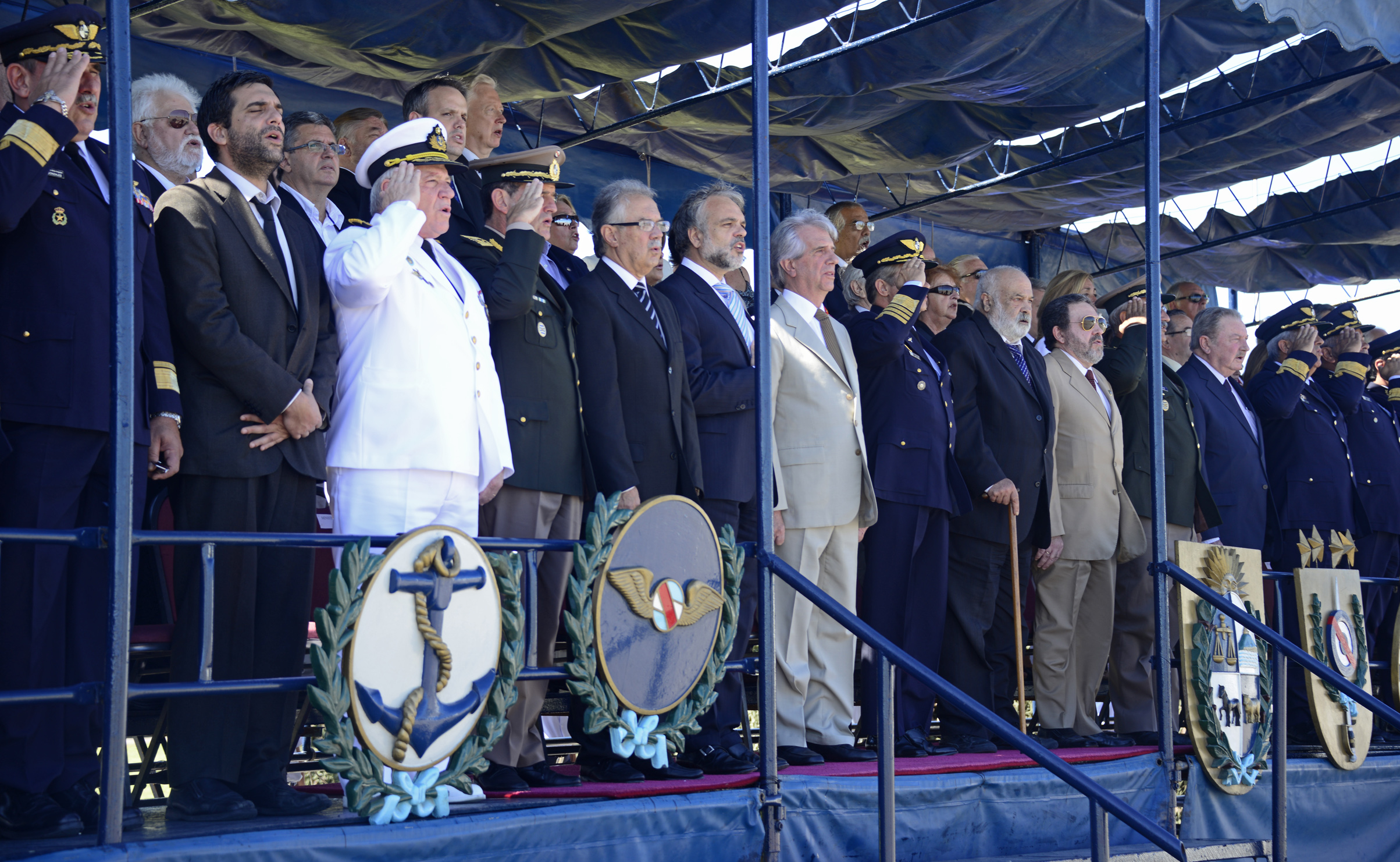 Presidente de la República Tabaré Vázquez en Aniversario de la Fuerza Aérea Uruguaya