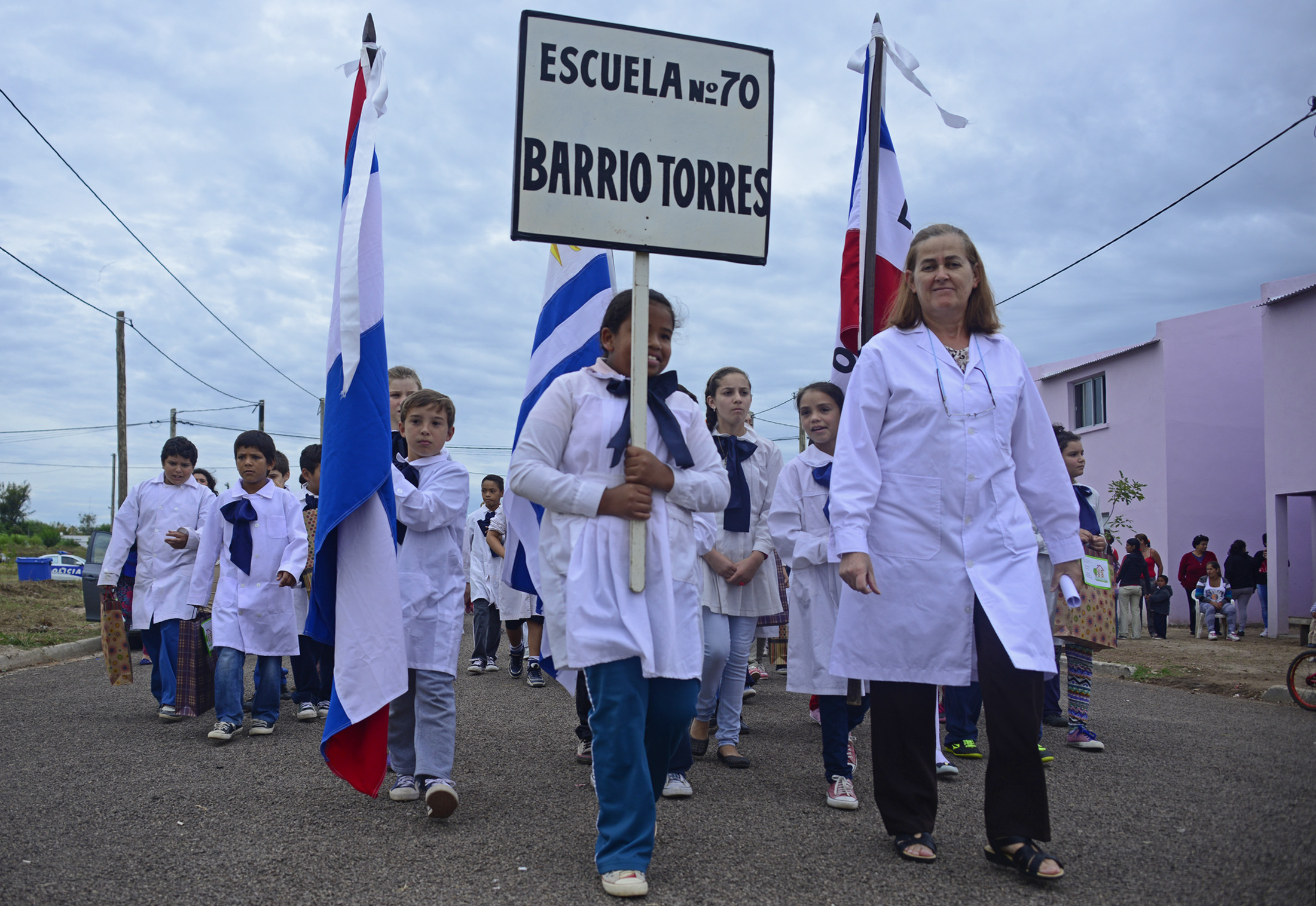 Maestros y alumnos de las escuelas de la zona participaron del acto