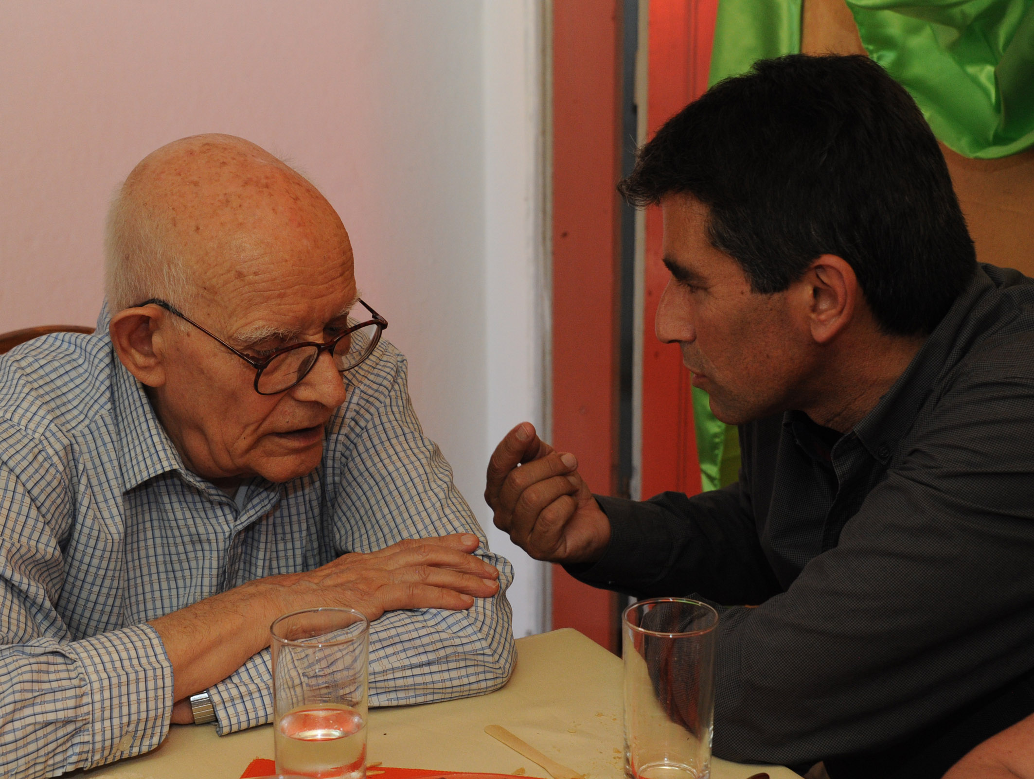 Muñoz , Sendic y autoridades en escuela N° 60 en la ciudad de Melo