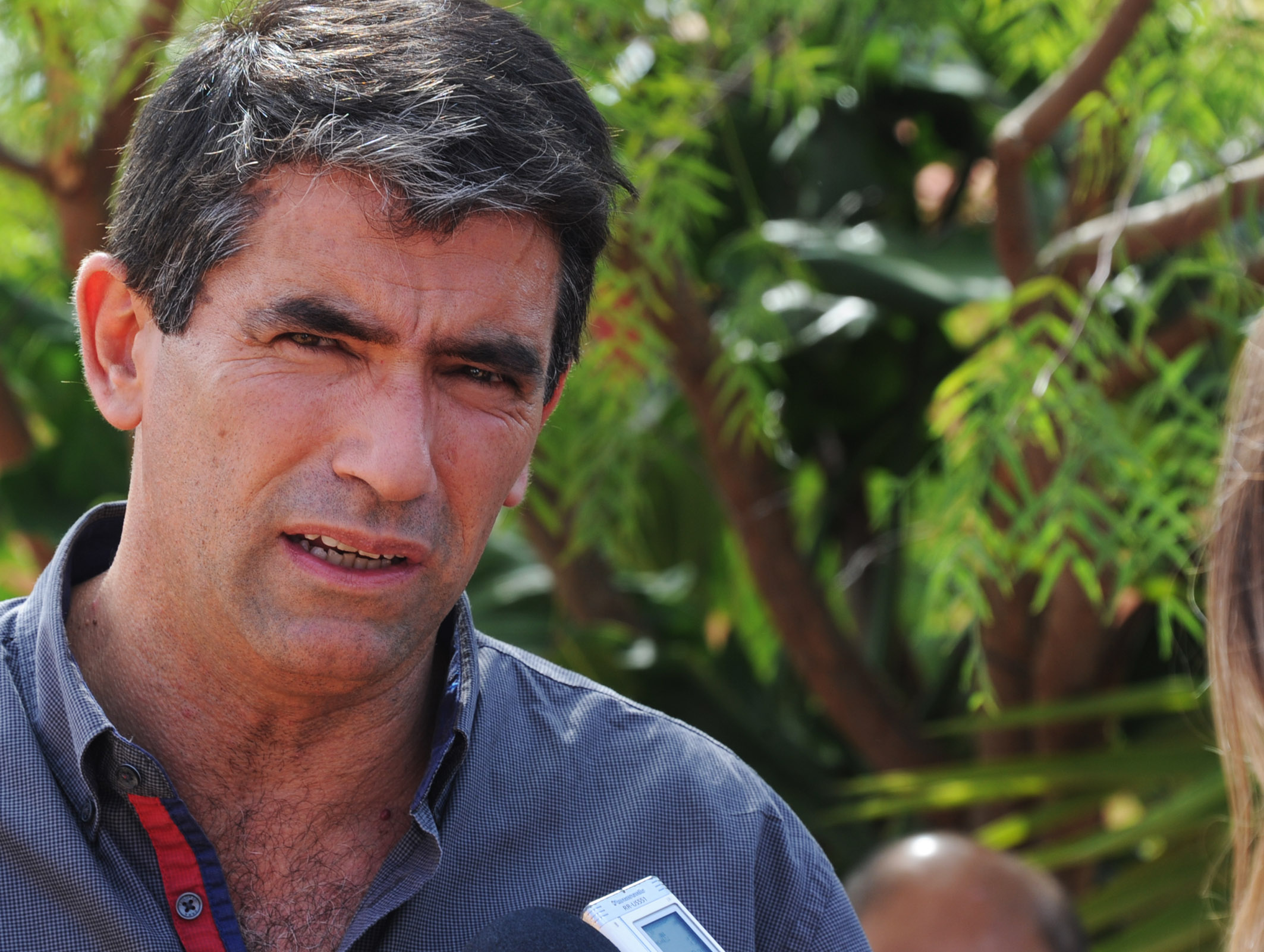 Muñoz , Sendic y autoridades en escuela N° 60 en la ciudad de Melo