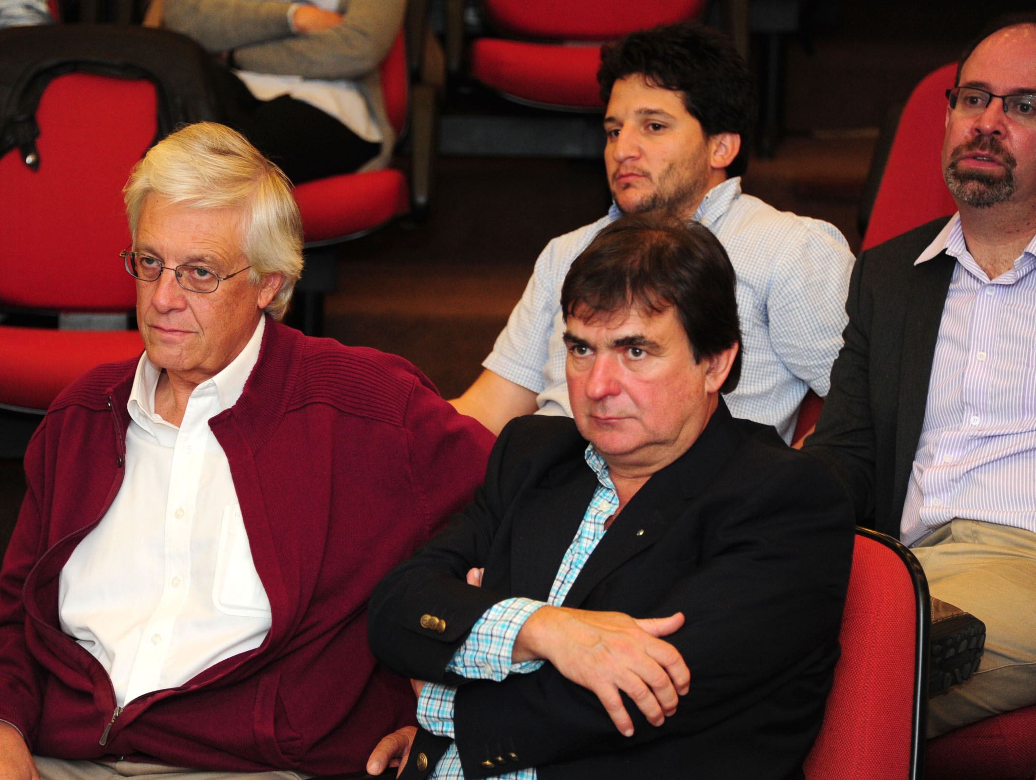 Álvaro García y Tabaré Aguerre en el lanzamiento de Red Nacional de Biotecnología Agrícola