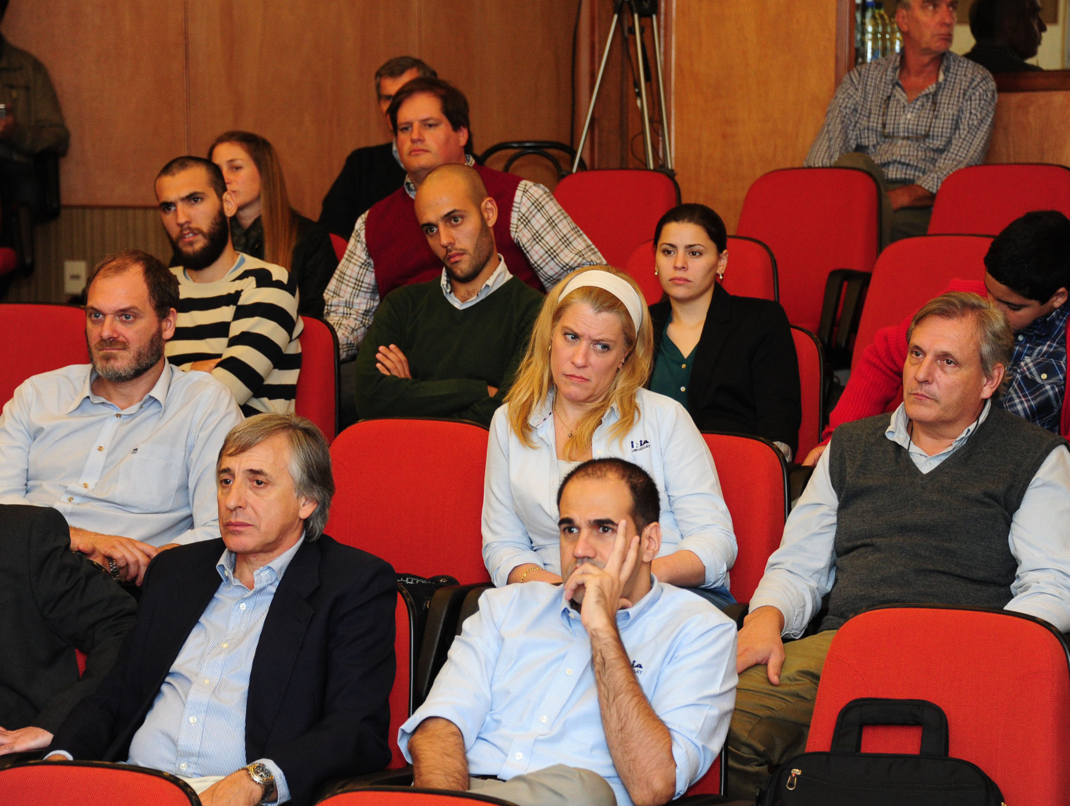 Álvaro García y Tabaré Aguerre en el lanzamiento de Red Nacional de Biotecnología Agrícola