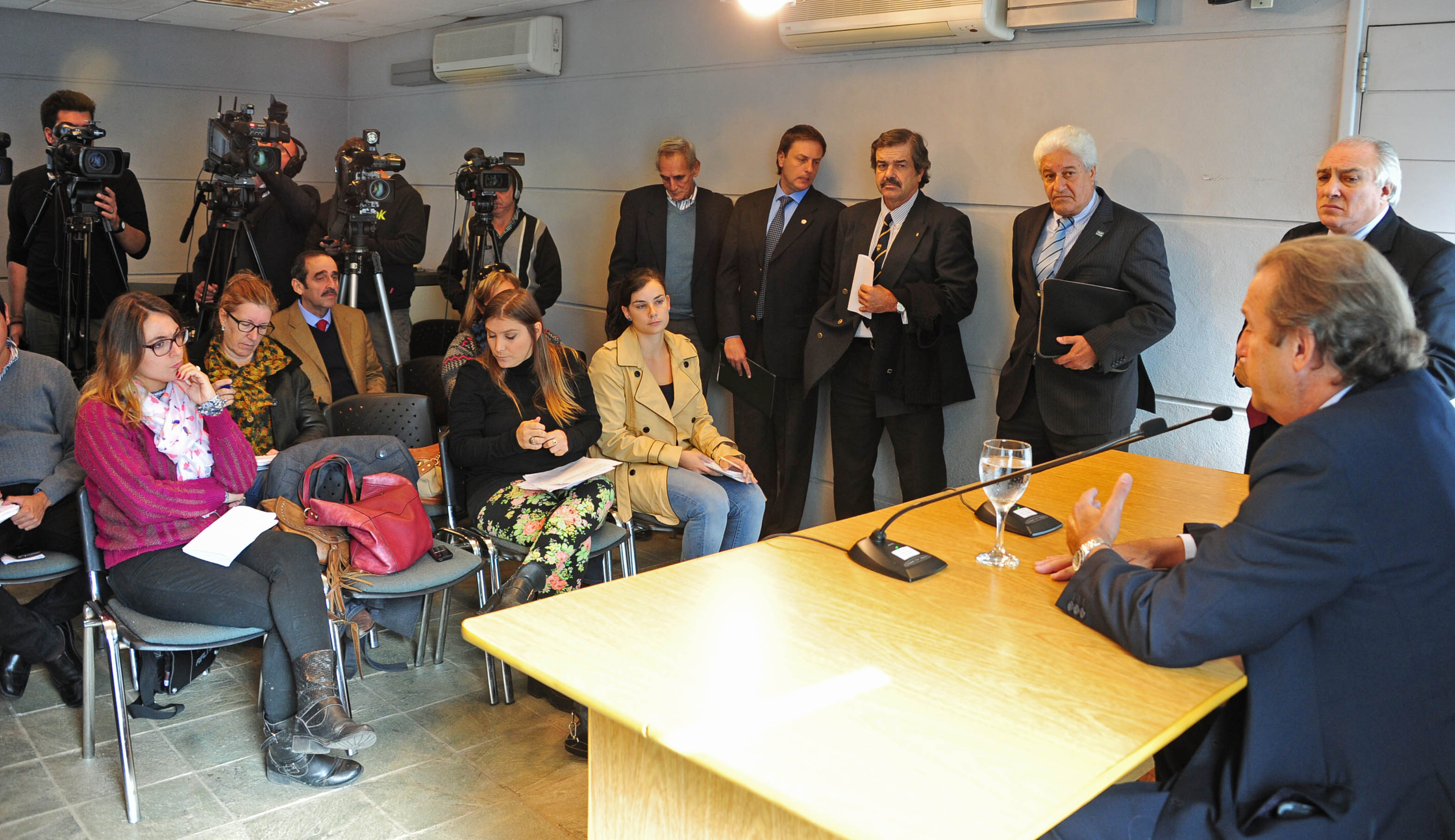 Representantes de Cámaras Empresariales en declaraciones a la prensa