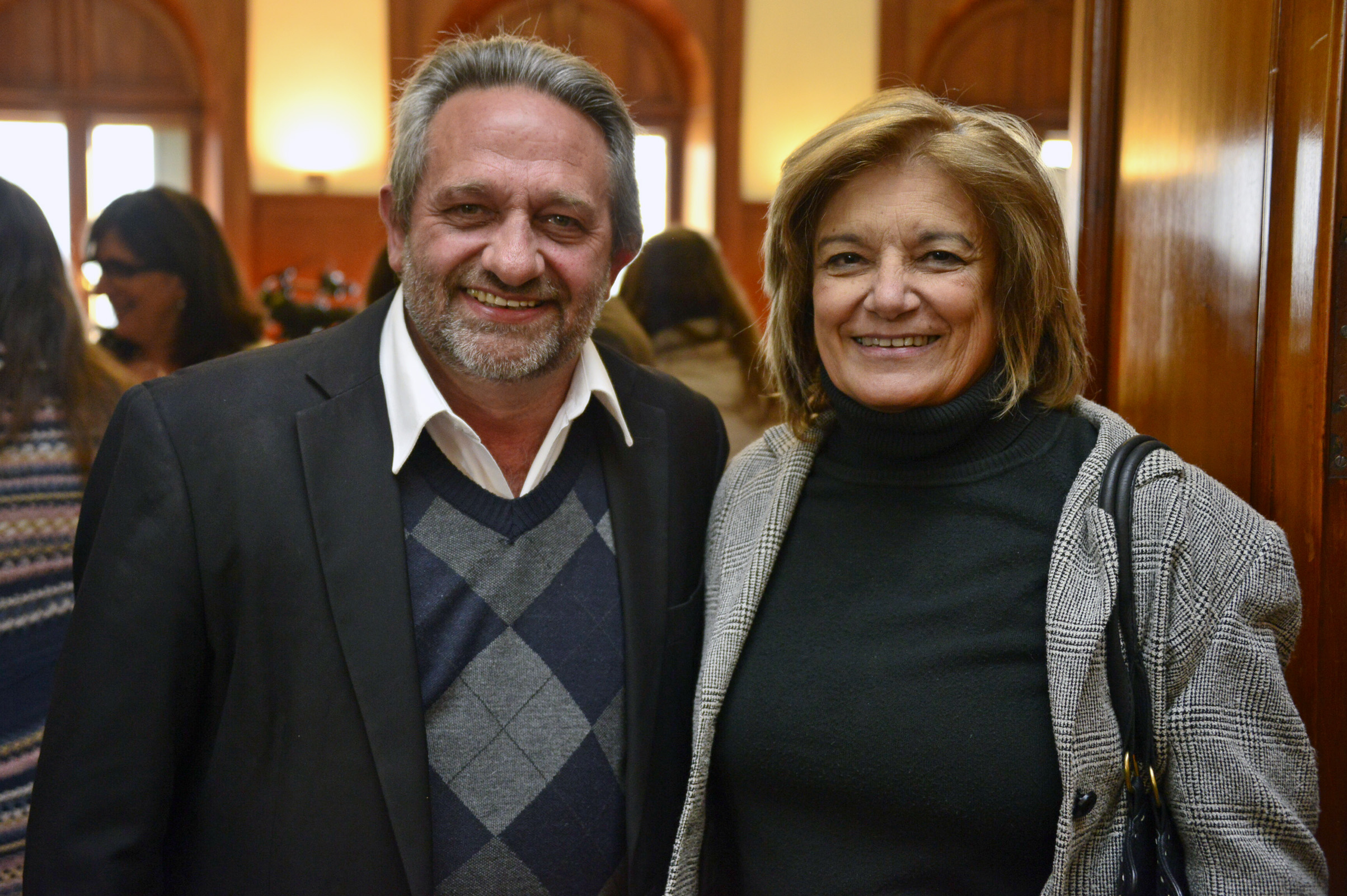 Francisco Beltrame nuevo presidente de la ANV, junto a la ministra Eneida de León