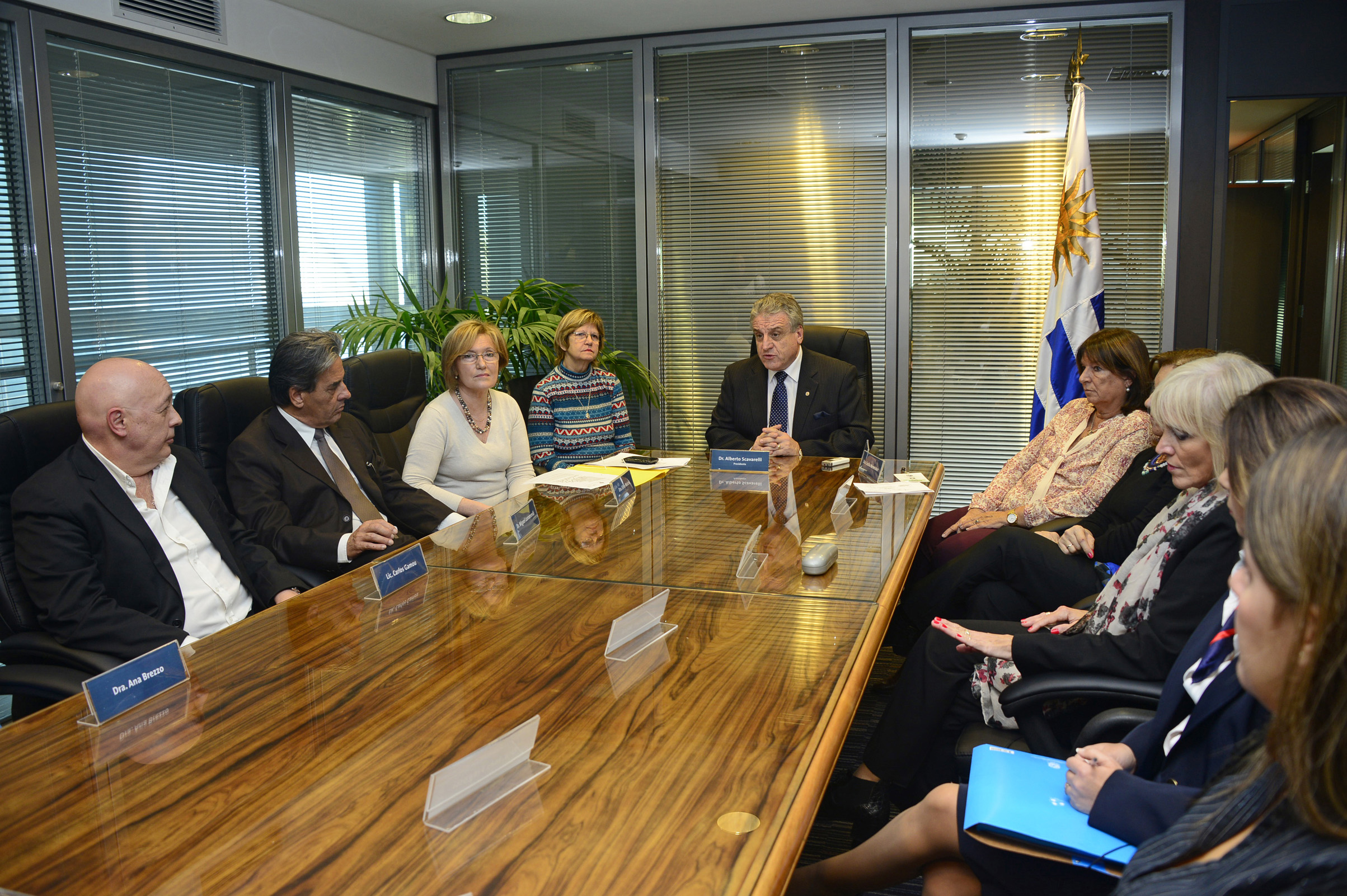 Presidente de la ONSC, Alberto Scavarelli, en la primera cesión de la Comisión Nacional de la Oficina Nacional del Servicio Civil
