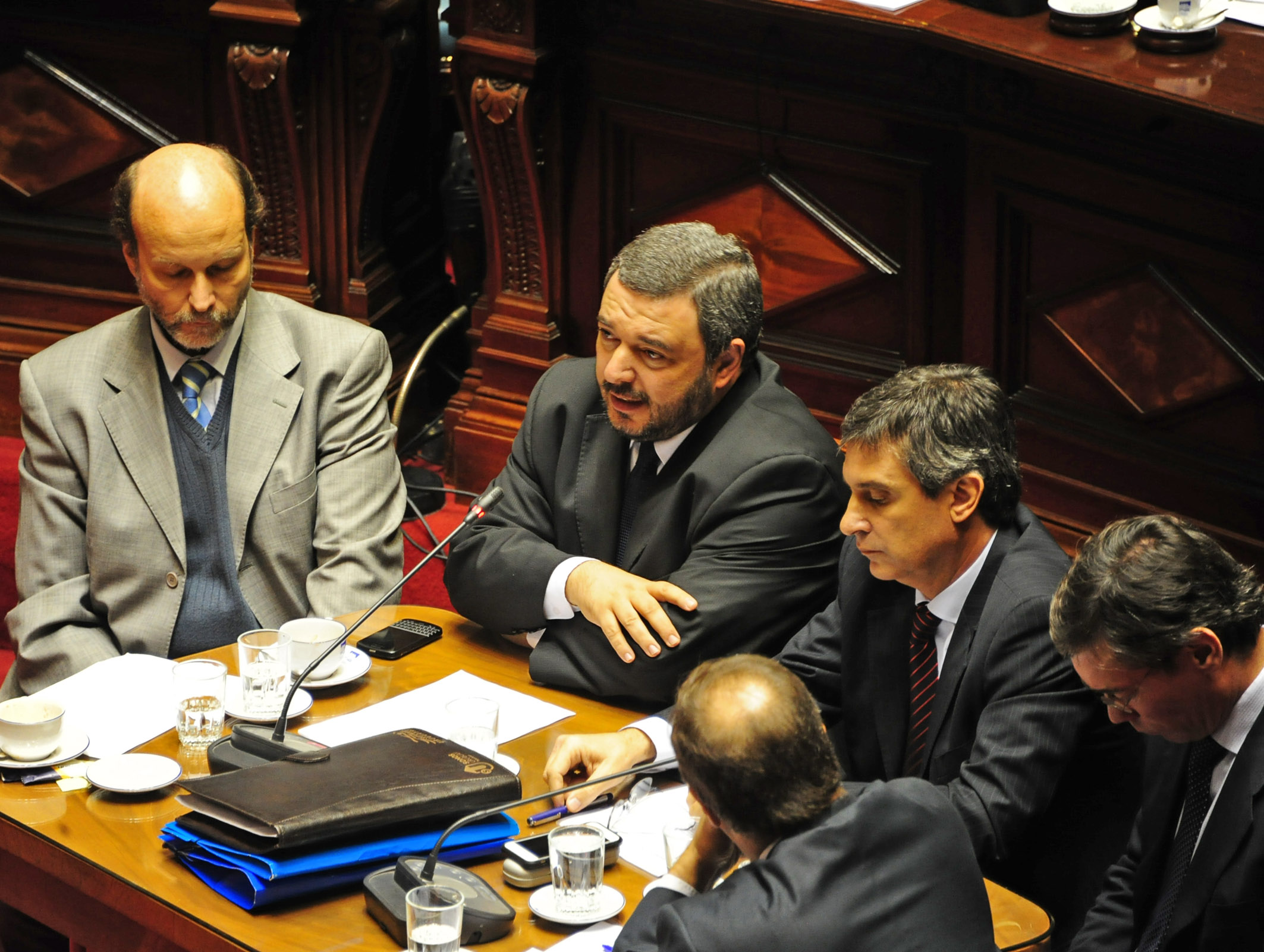 Presidente del Banco Central del Uruguay, Mario Bergara, durante su exposición