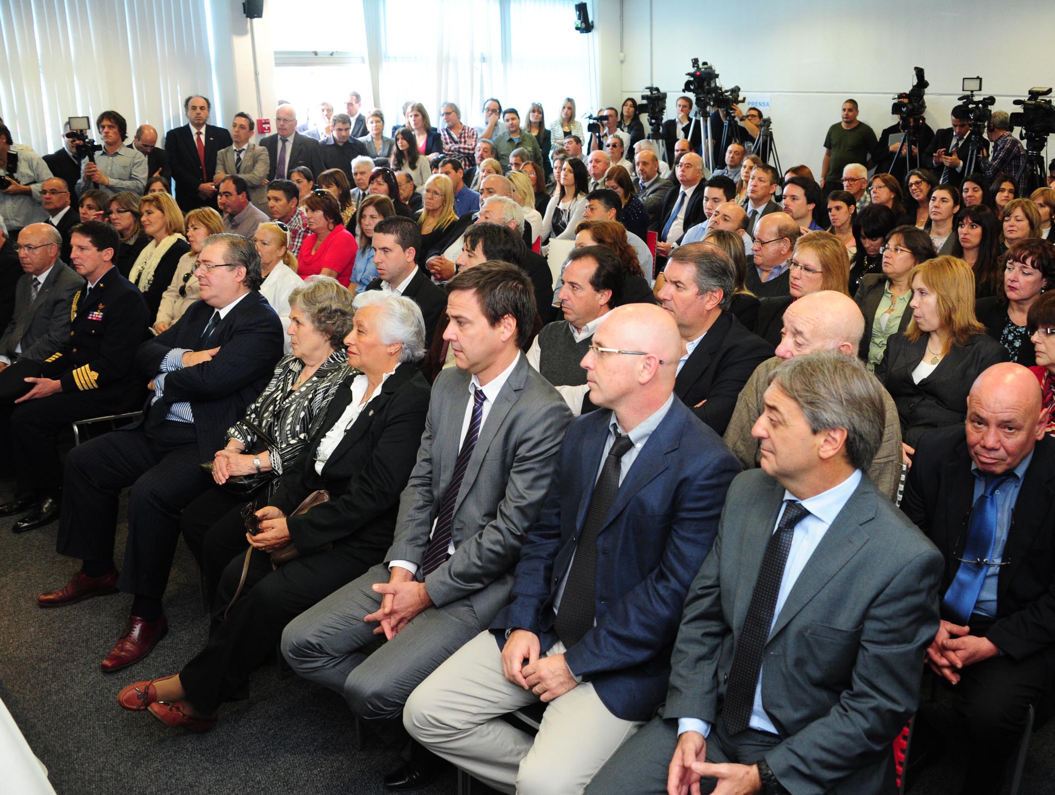 Presidente Tabaré Vázquez junto al presidente de CUTCSA Juan Salgado