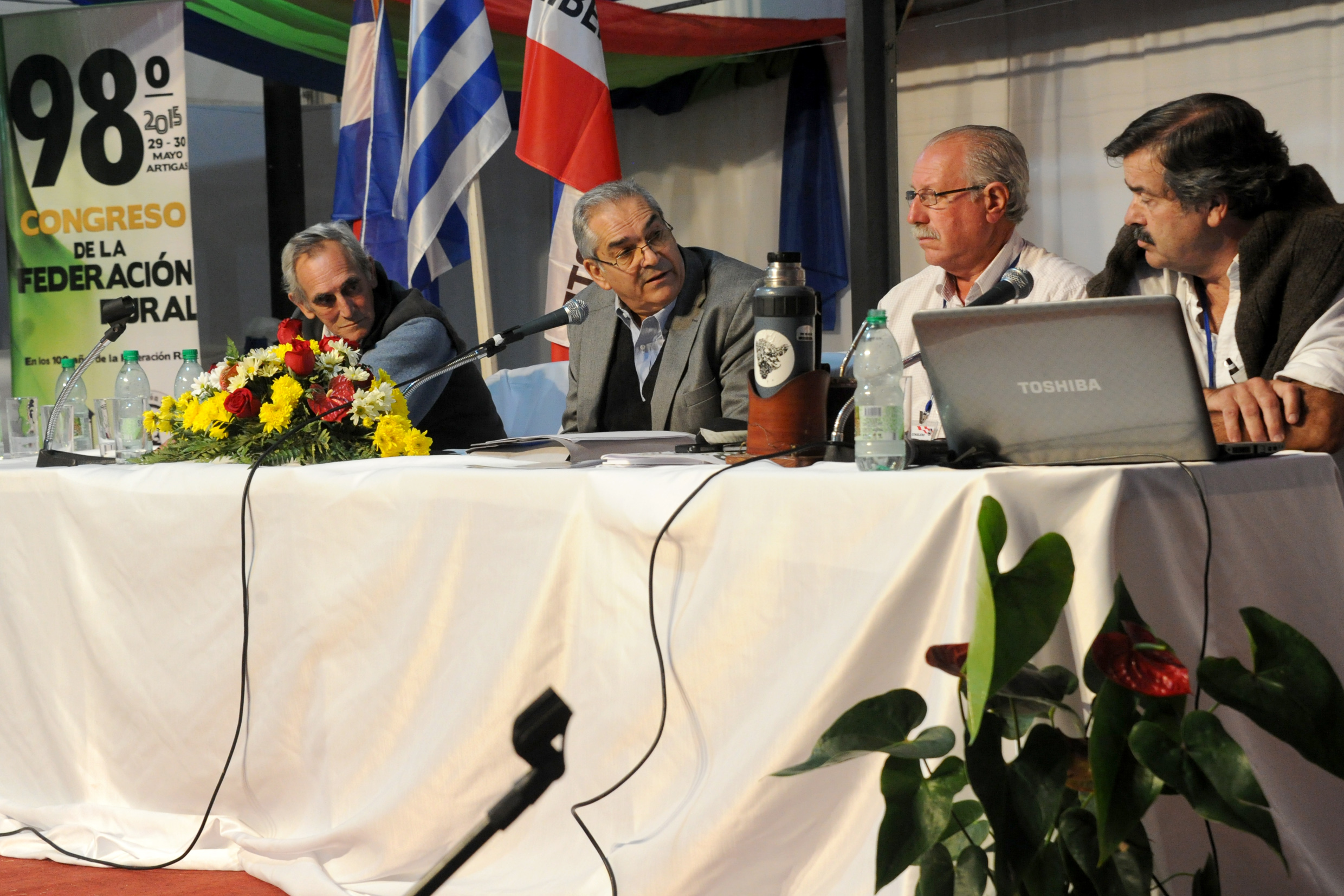 Ministro interino de Ganadería, Enzo Benech, en clausura del 98º Congreso de la Federación Rural.