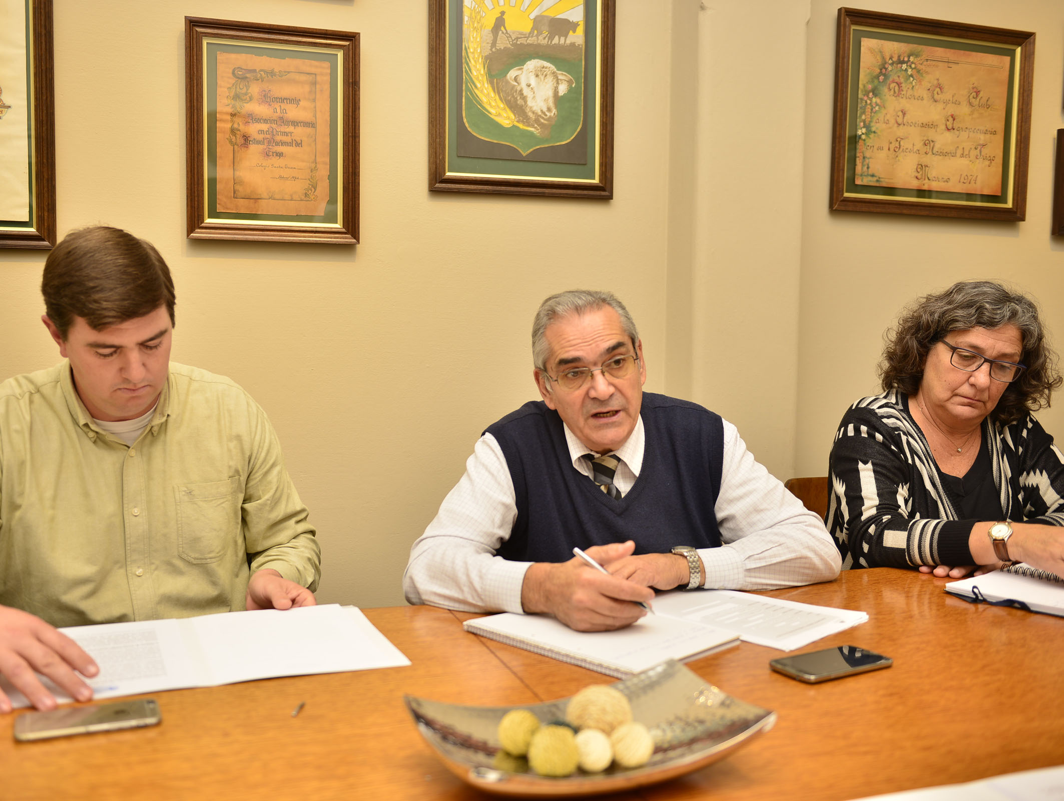 Audiencias del subsecretario de Ganadería, Enzo Benech, en Dolores, Soriano.