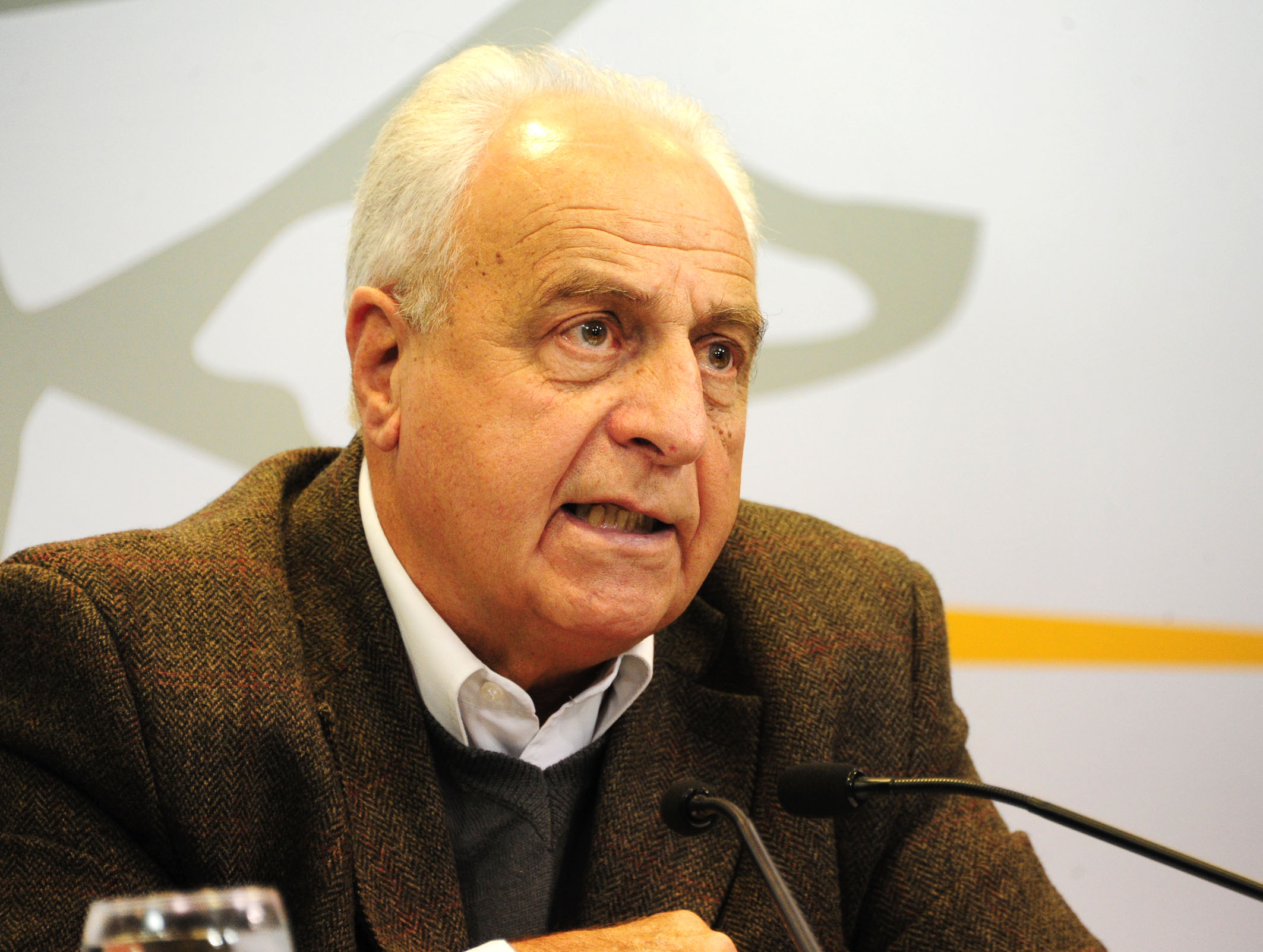 Ministro de Transporte y Obras Públicas, Víctor Rossi luego del Consejo de Ministros de hoy