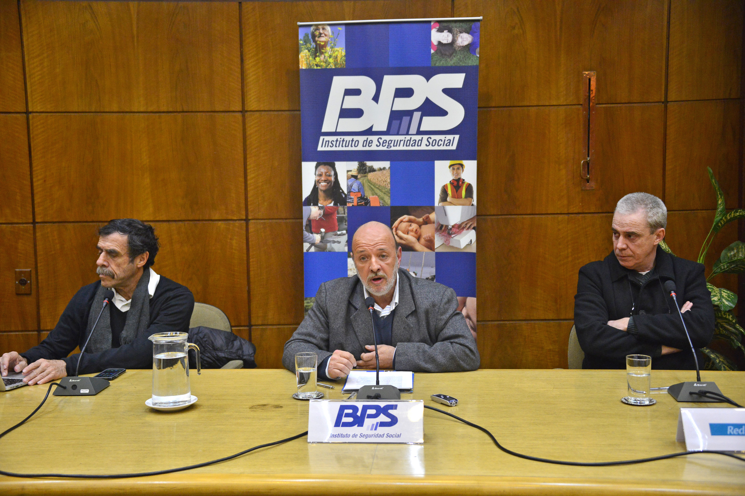 Miguel Brechner junto al presidente de ONAJPU