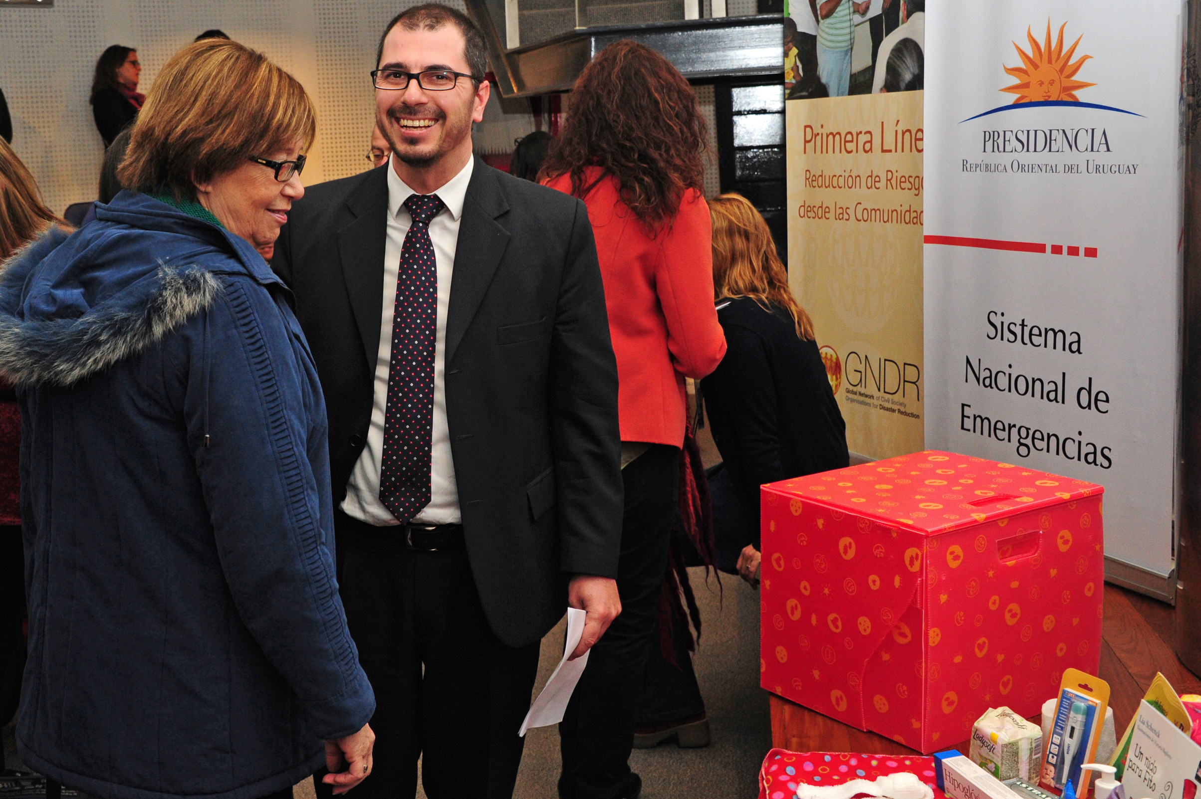 Prosecretario de Presidencia de la República, Juan Andrés Roballo, junto a ministra Marina Arismendi