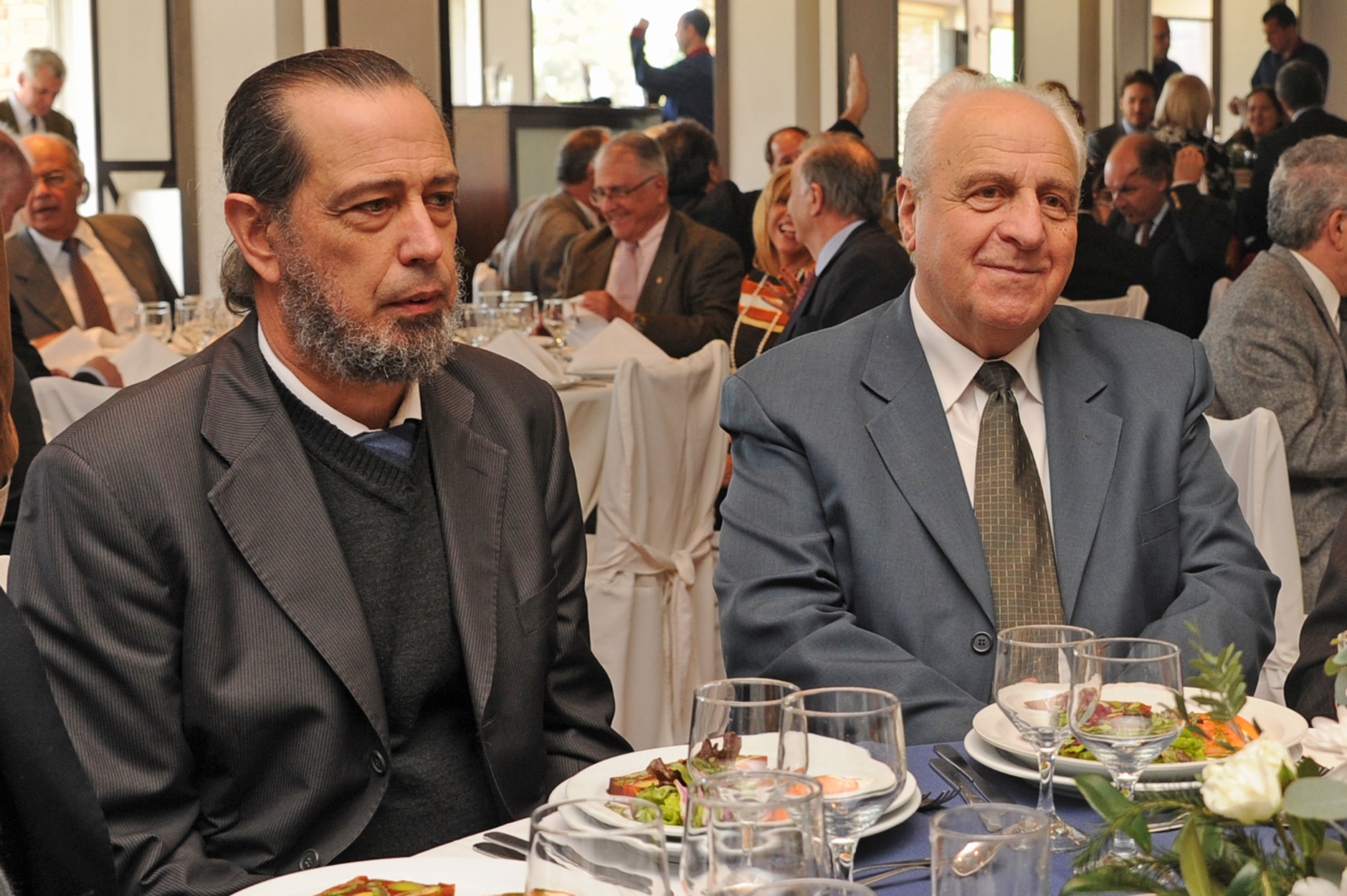 Alberto Díaz, presidente de la ANP junto al ministro de Transporte y Obras Públicas, Victor Rossi