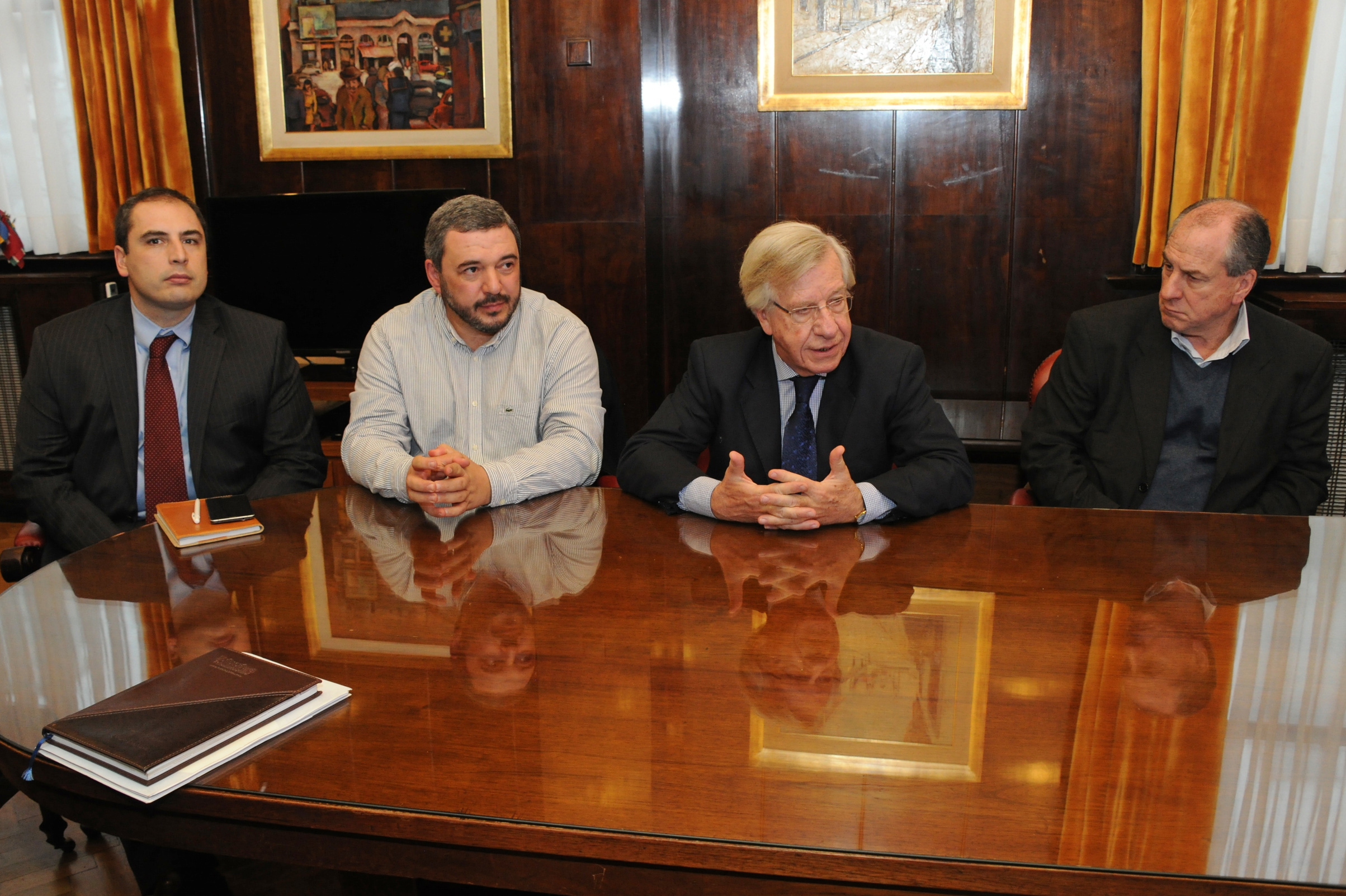 Pablo Ferreri, Mario Bergara, Danilo Astori y Ernesto Murro