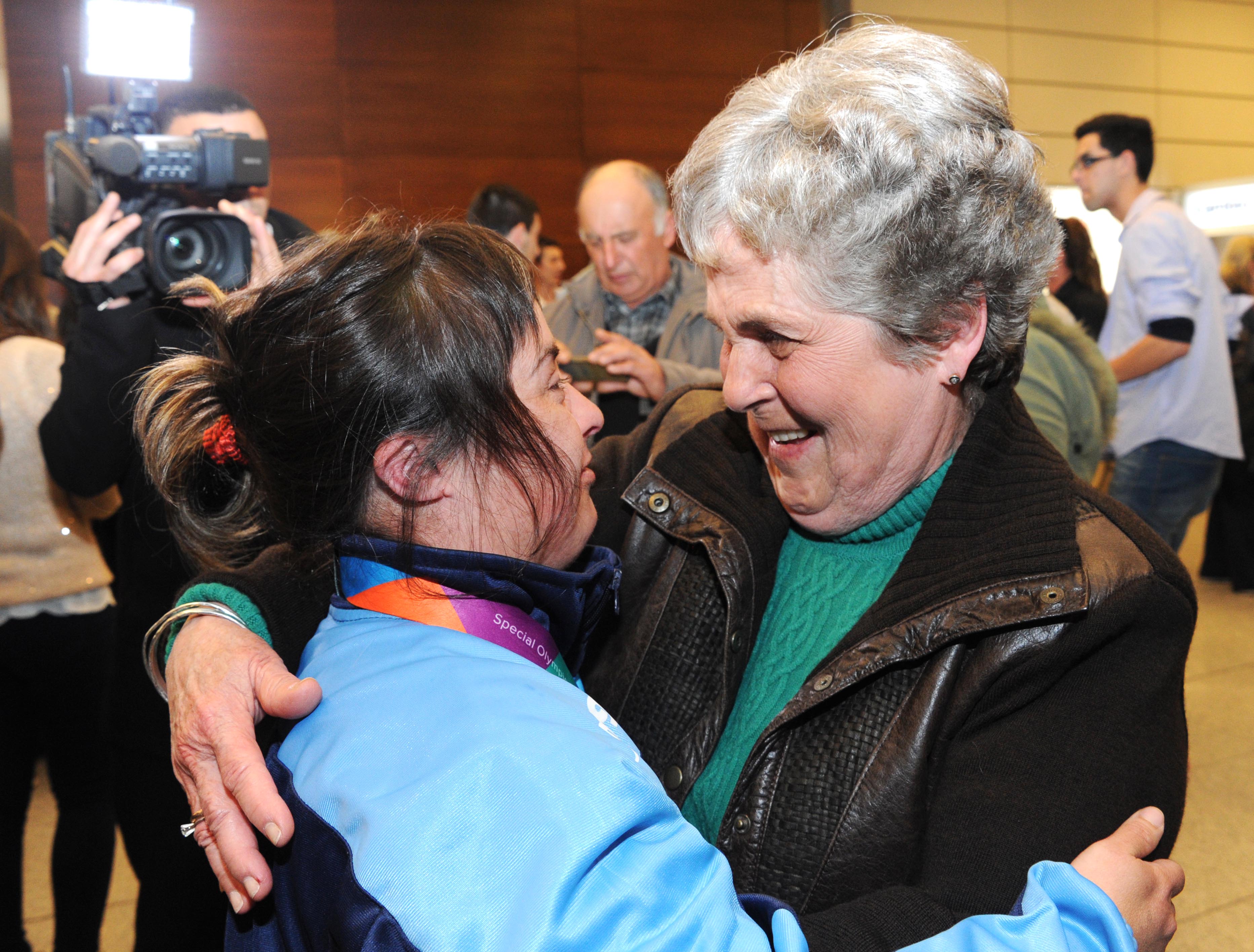 María Auxiliadora Delgado recibió a deportistas participantes de las Olimpíadas Especiales