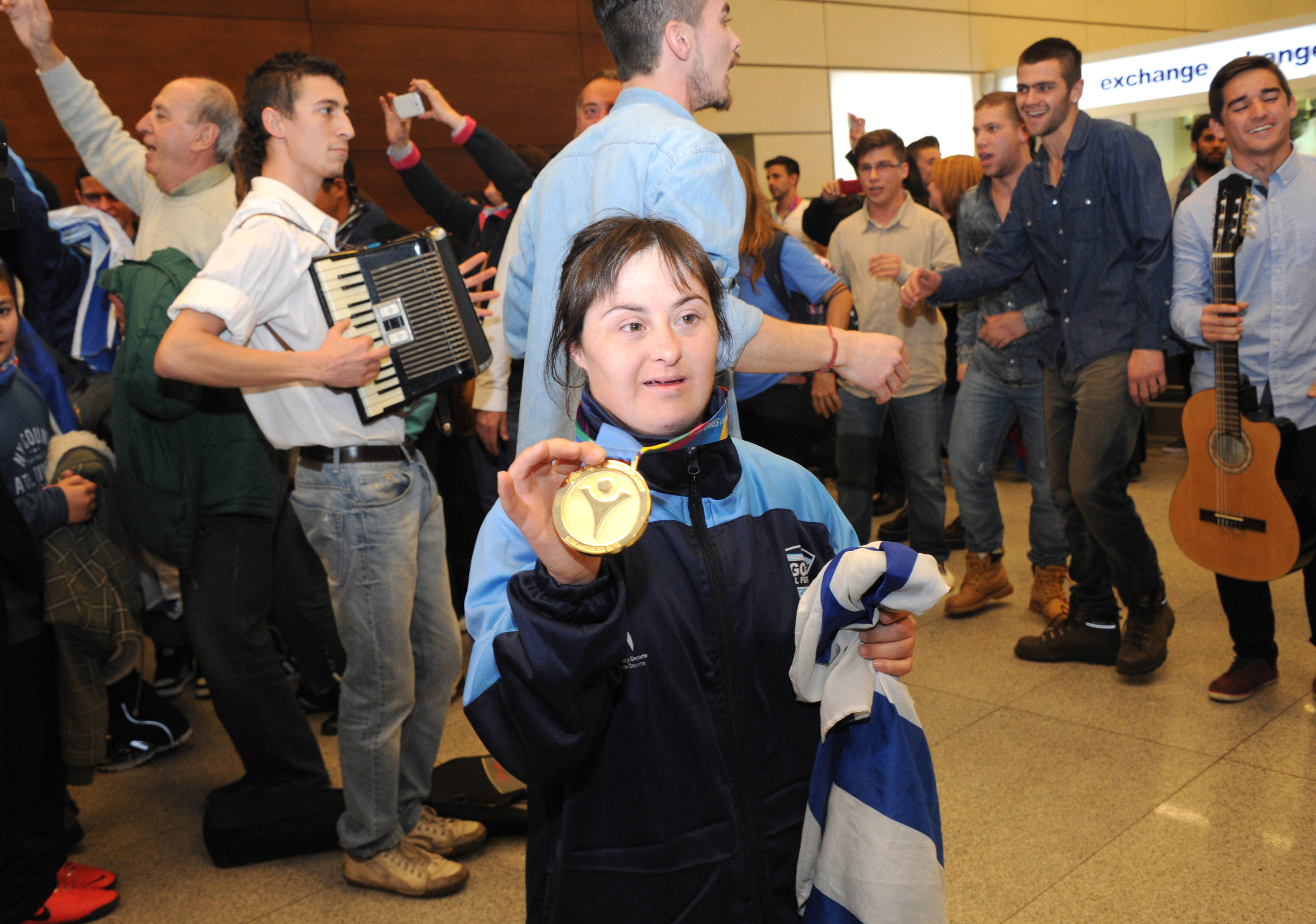 María Auxiliadora Delgado recibió a deportistas participantes de las Olimpíadas Especiales