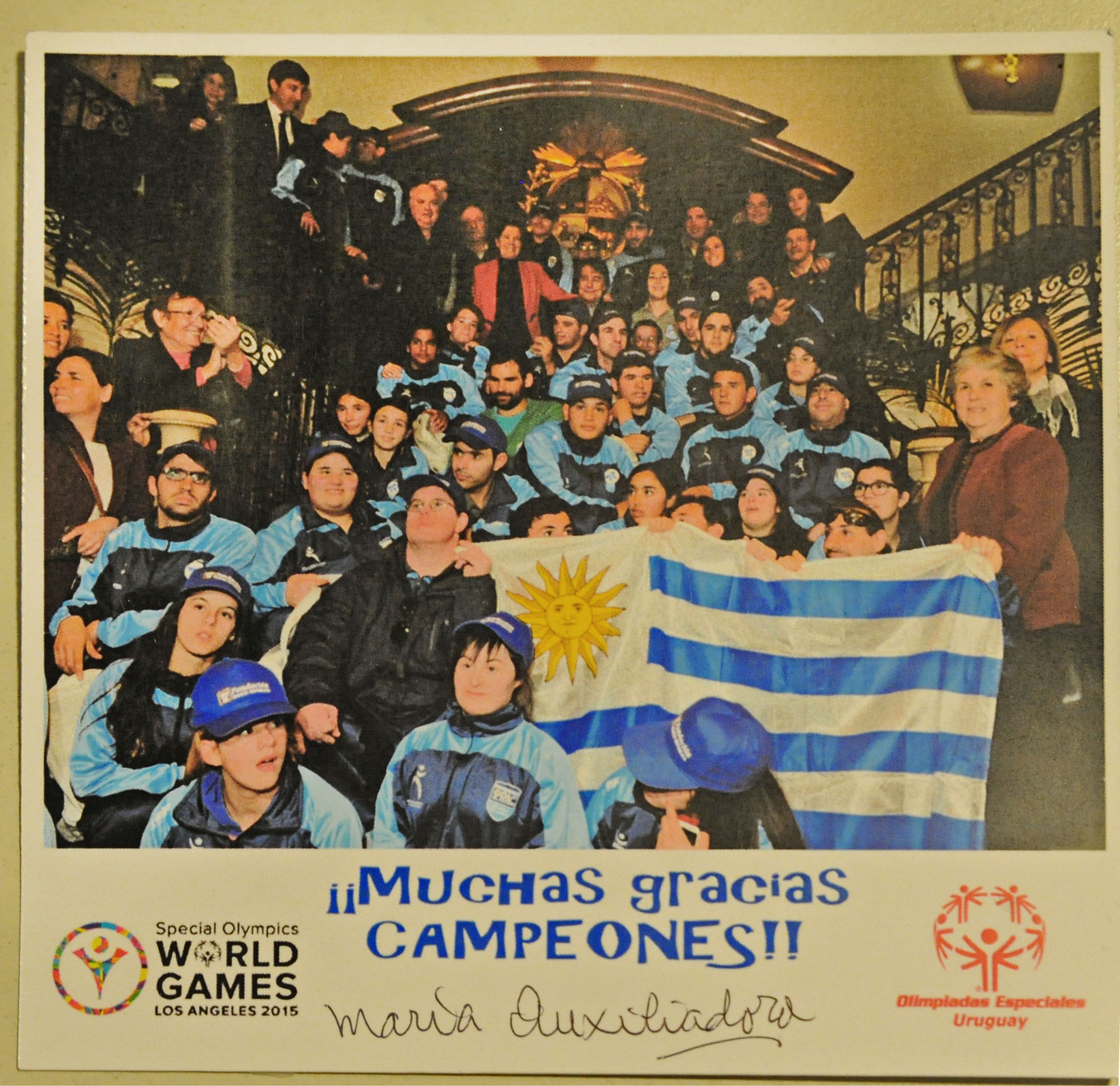 María Auxiliadora Delgado recibió a deportistas participantes de las Olimpíadas Especiales