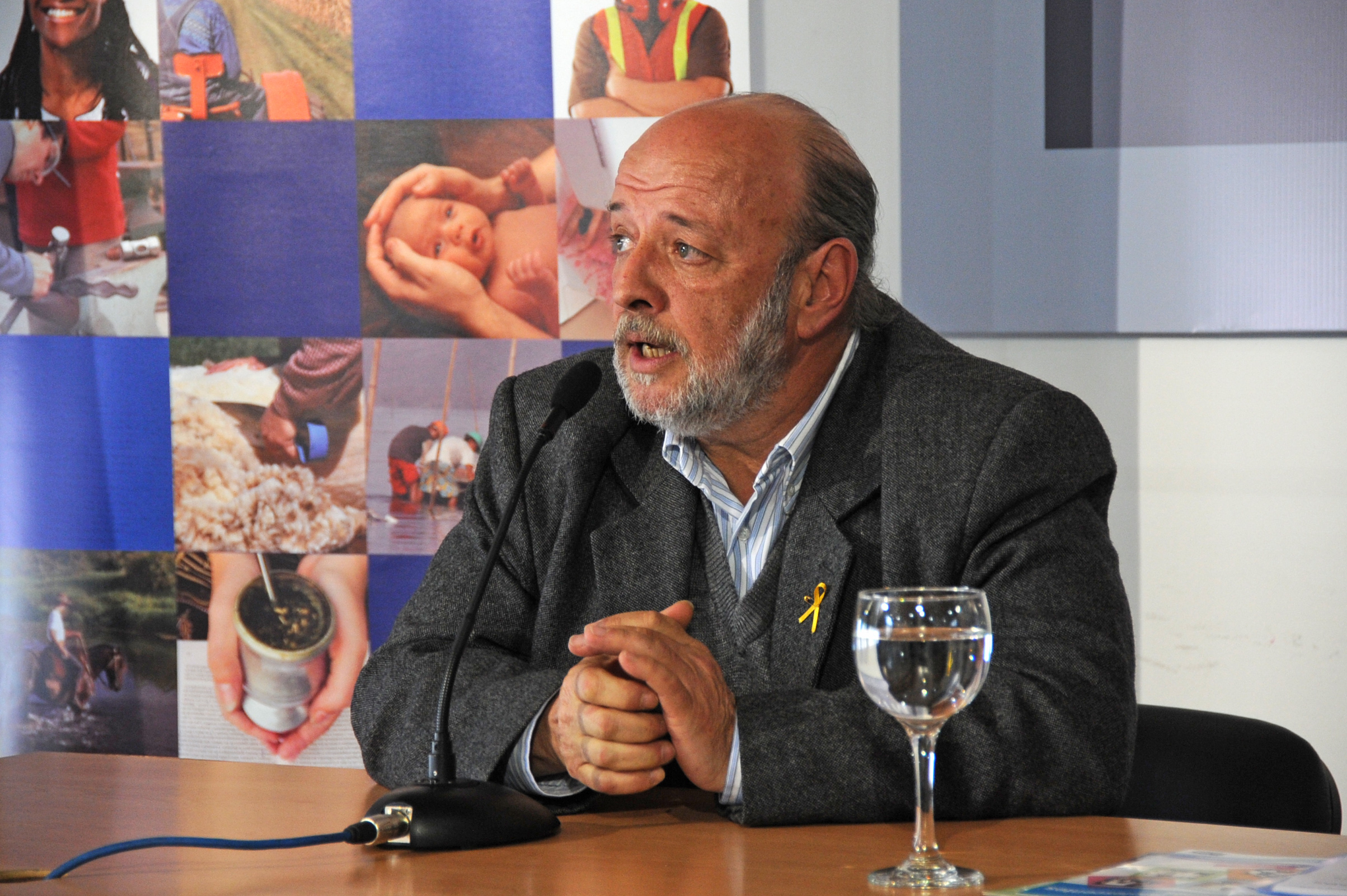 Representante del BPS haciendo uso de la palabra