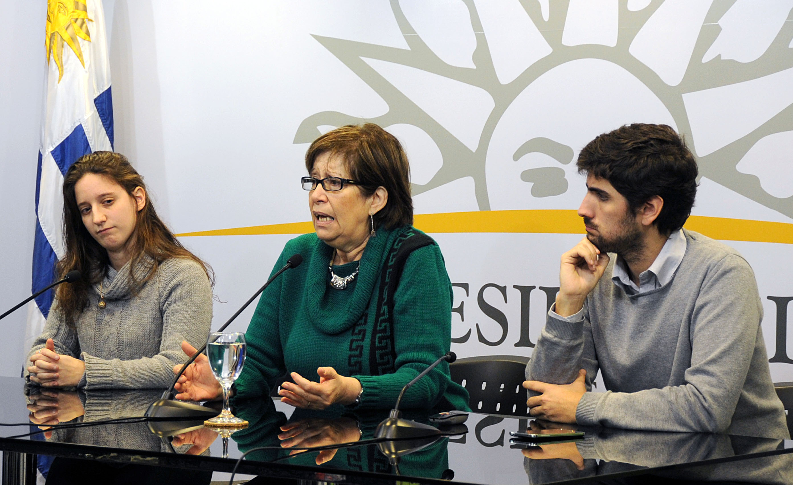 Ministra de Desarrollo Social, Marina Arismendi dirigiéndose a los presentes