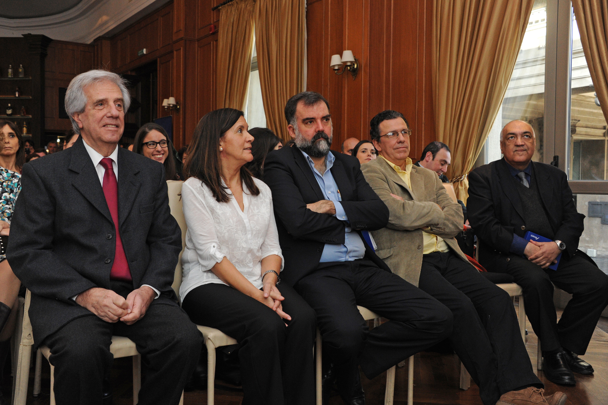 El Presidende Tabaré Vázquez durante el transcurso de las Conferencias de Invierno en Oncología