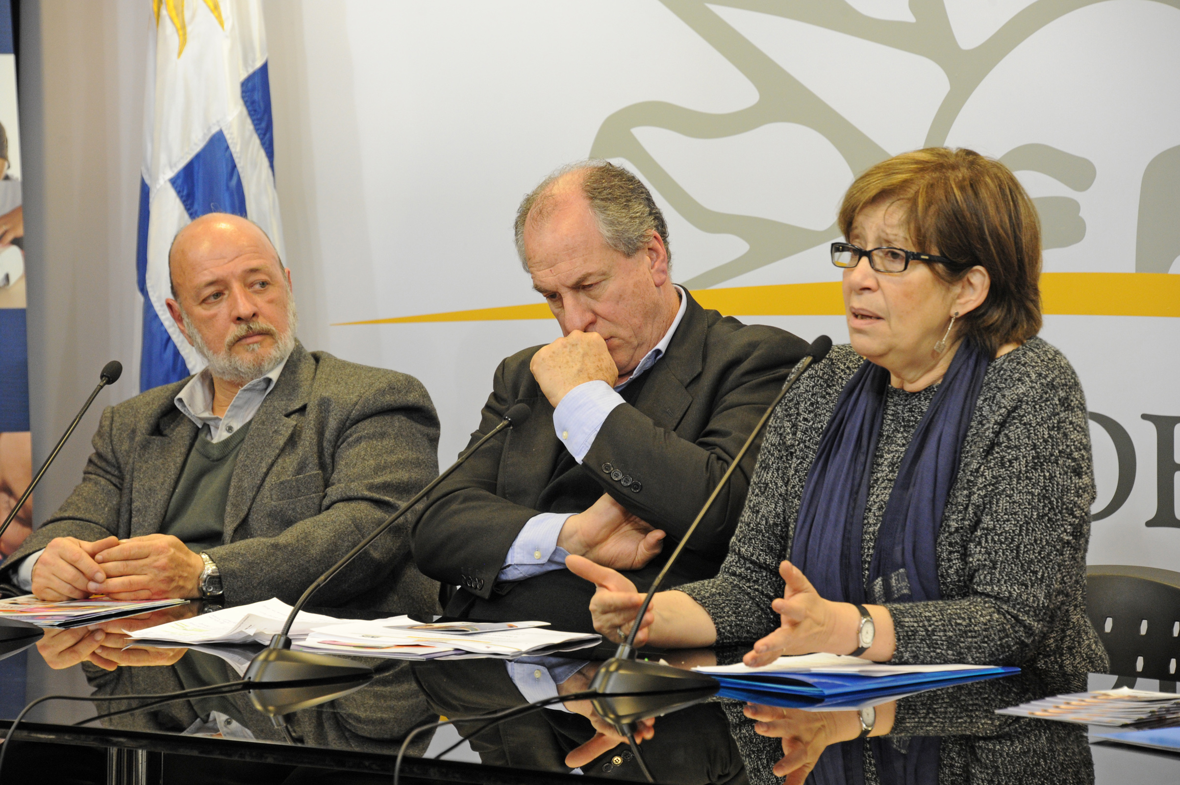 Ministra de Desarrollo Social, Marina Arismendi, haciendo uso de la palabra