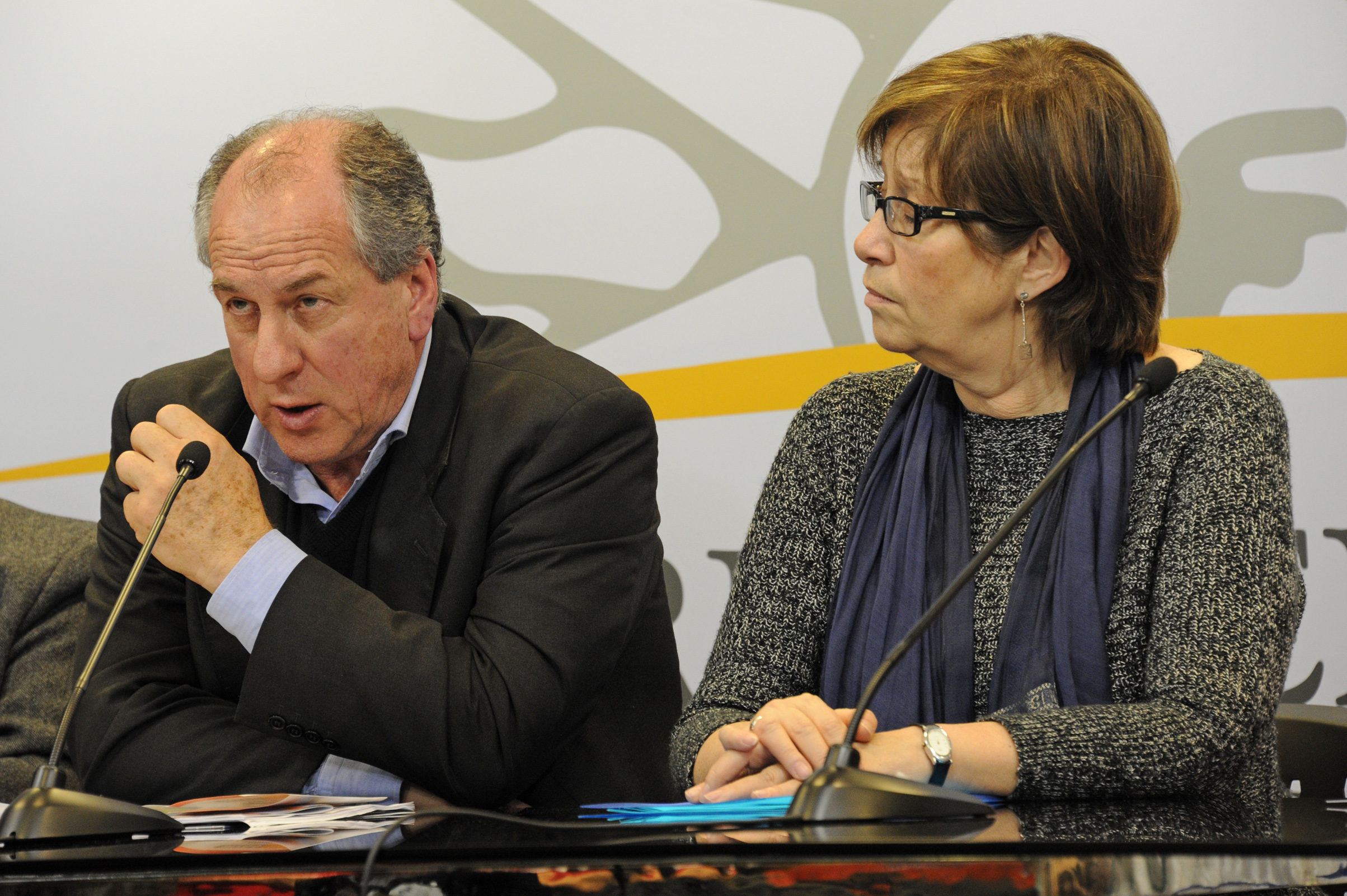 Ministro de Trabajo y Seguridad Social, Ernesto Murro, dirigiéndose a los presentes