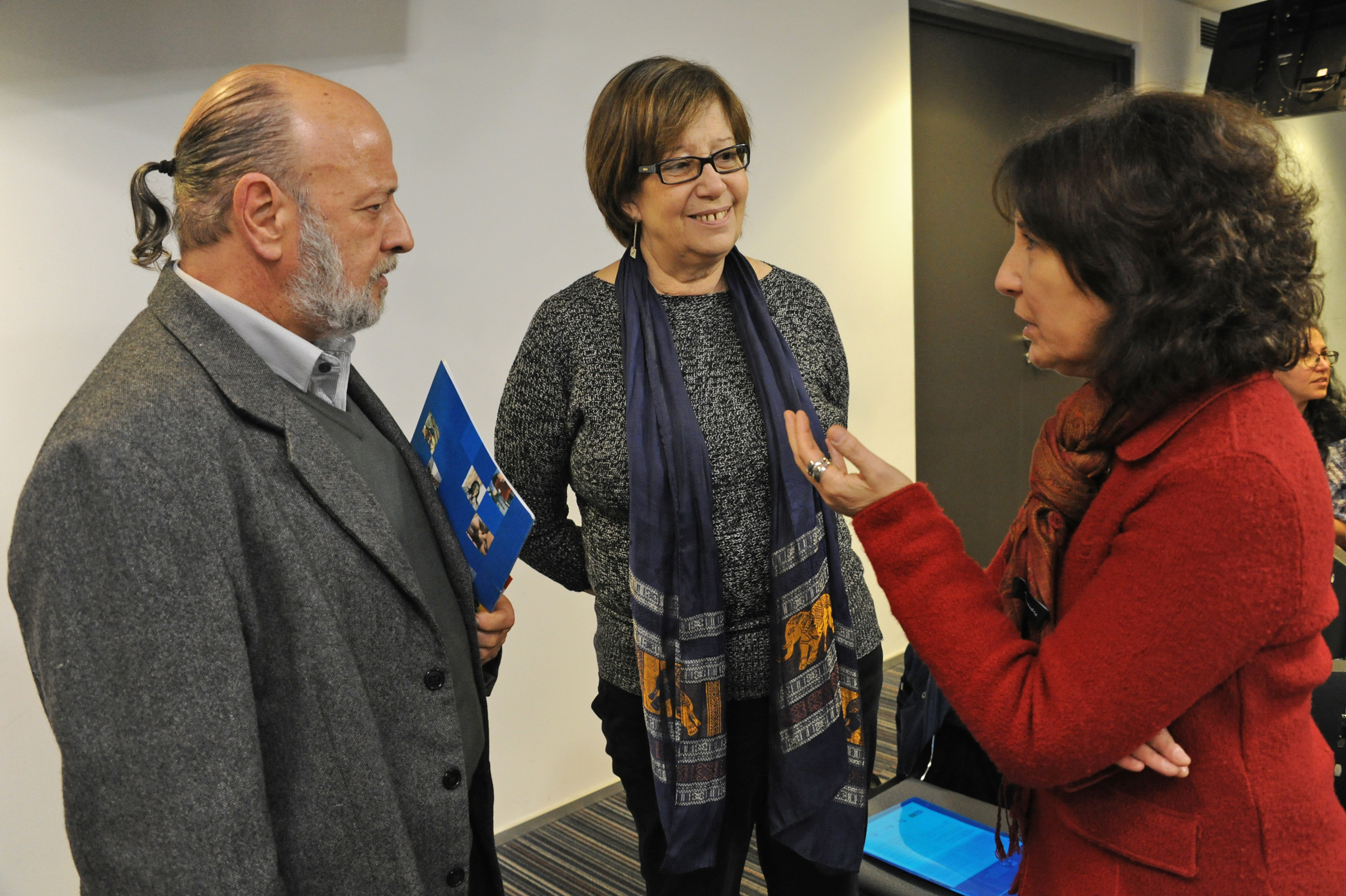 Heber Galli, presidente del BPS, en diálogo con ministra Marina Arismendi