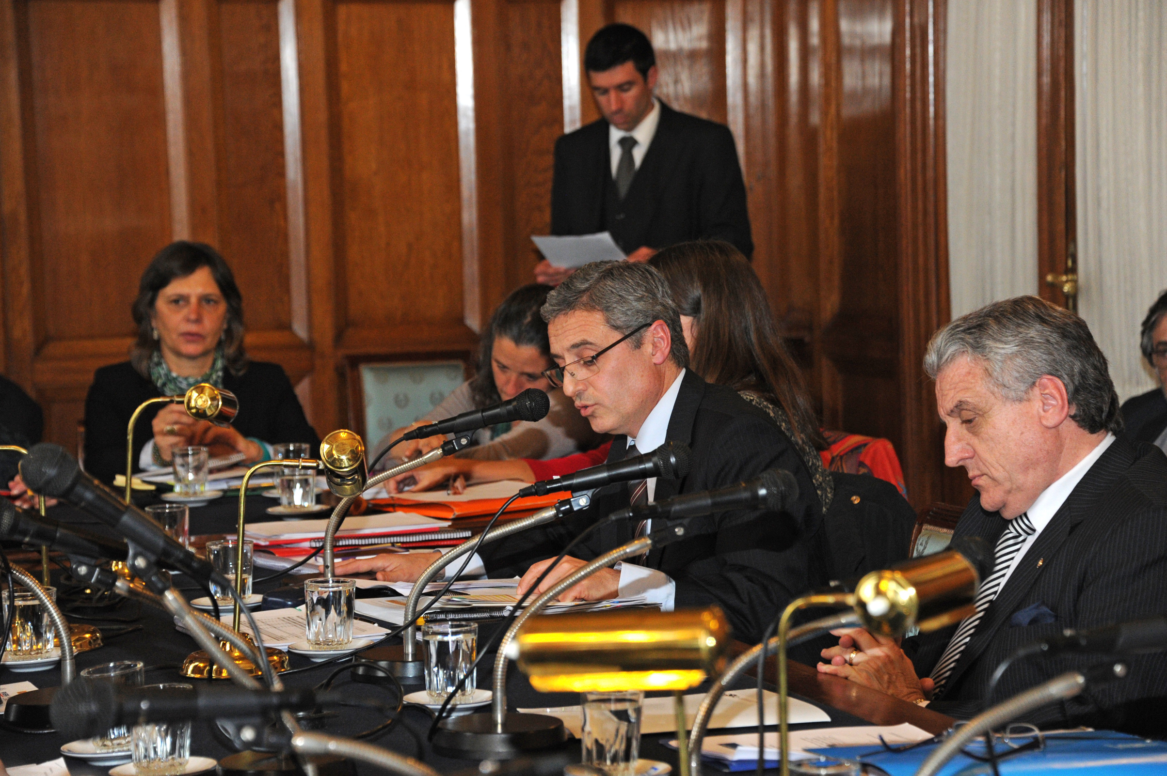 Sub Director de OPP Martín Dibarboure, y Alberto Scavarelli, Director de la Oficina Nacional de Servicio Civil