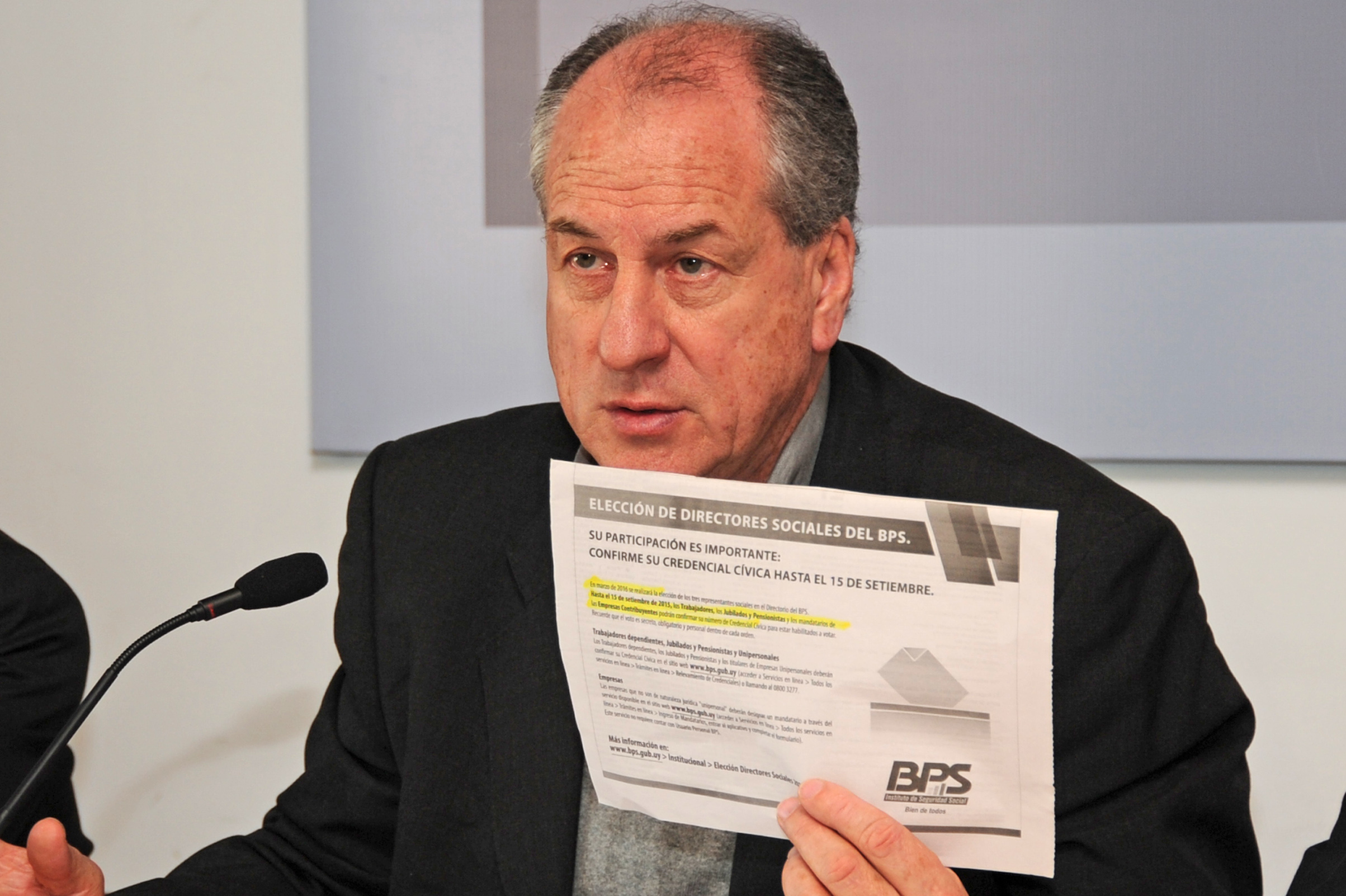Ministro de Trabajo y Seguridad Social, Ernesto Murro
