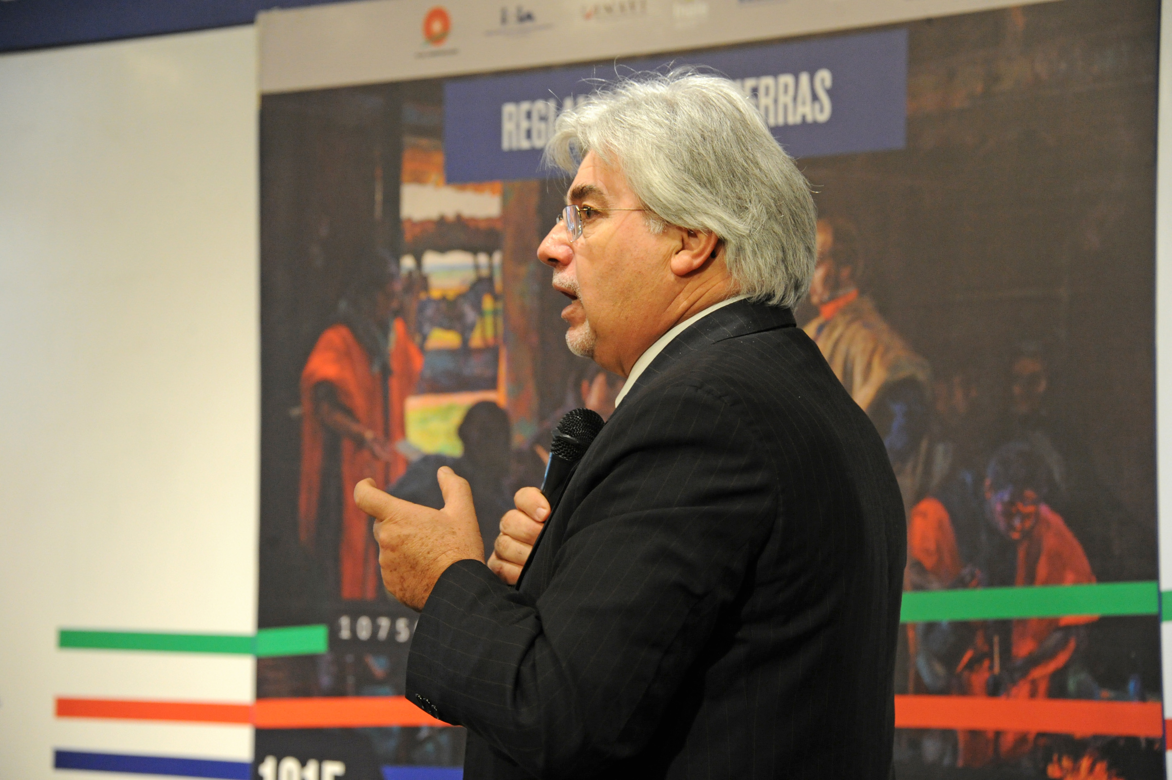 Ministro de Ganadería, Agricultura y Pesca, Tabaré Aguerre, haciendo uso de la palabra