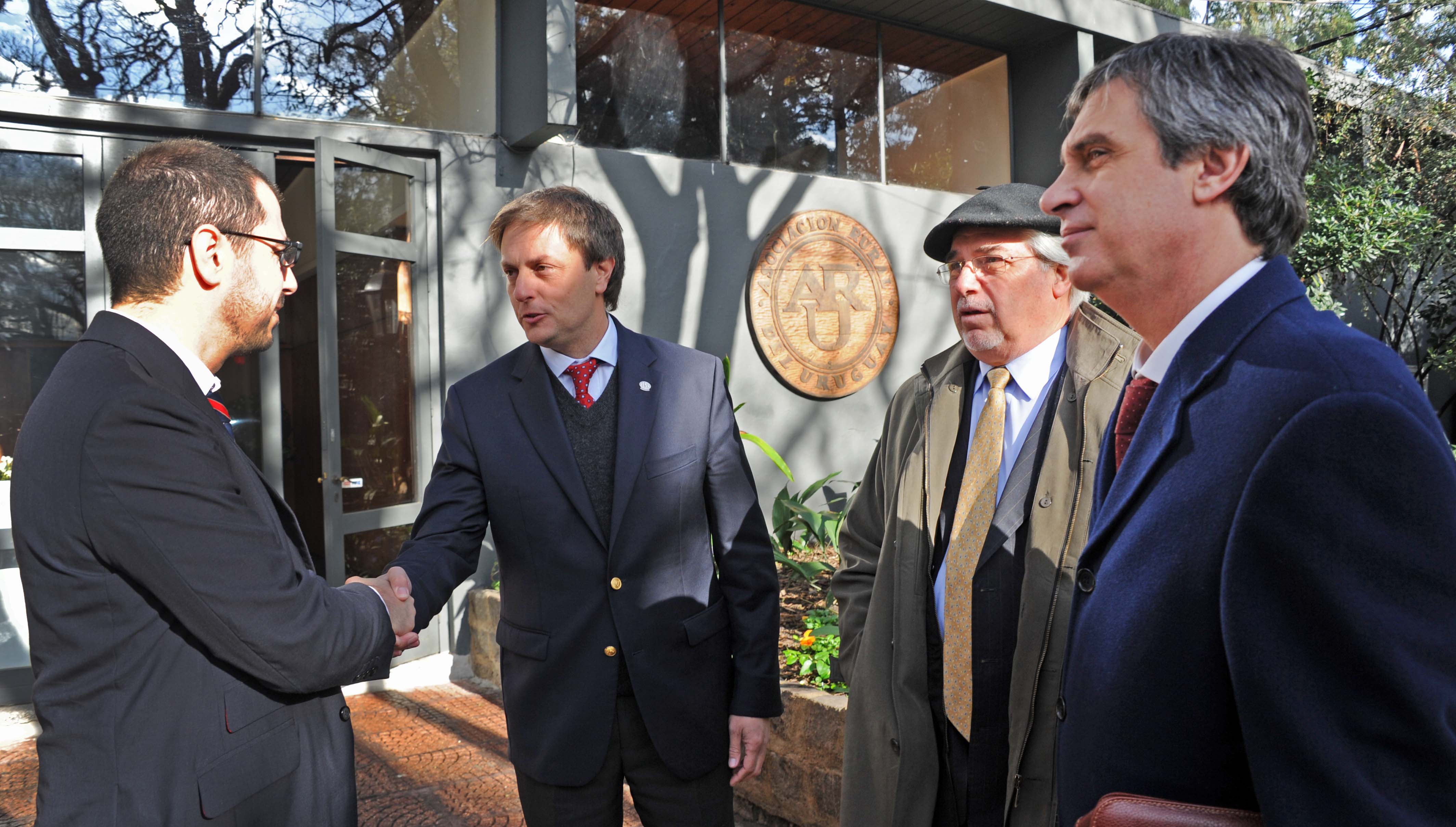 Juan Andrés Roballo, Ricardo Reilly, Tabaré Aguerre, y Álvaro García