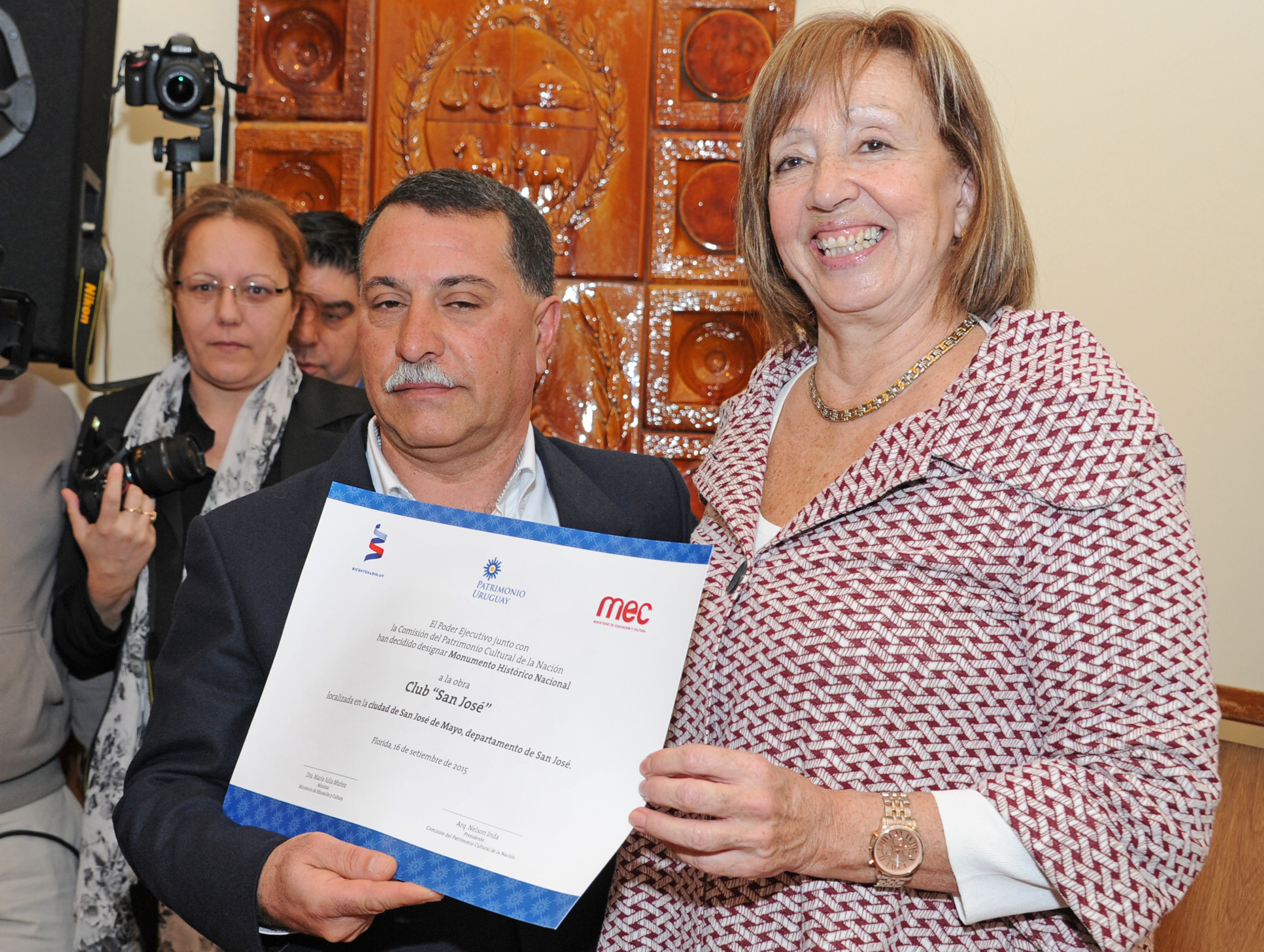 Entrega de Certificados de Designación como Monumento Histórico Nacional