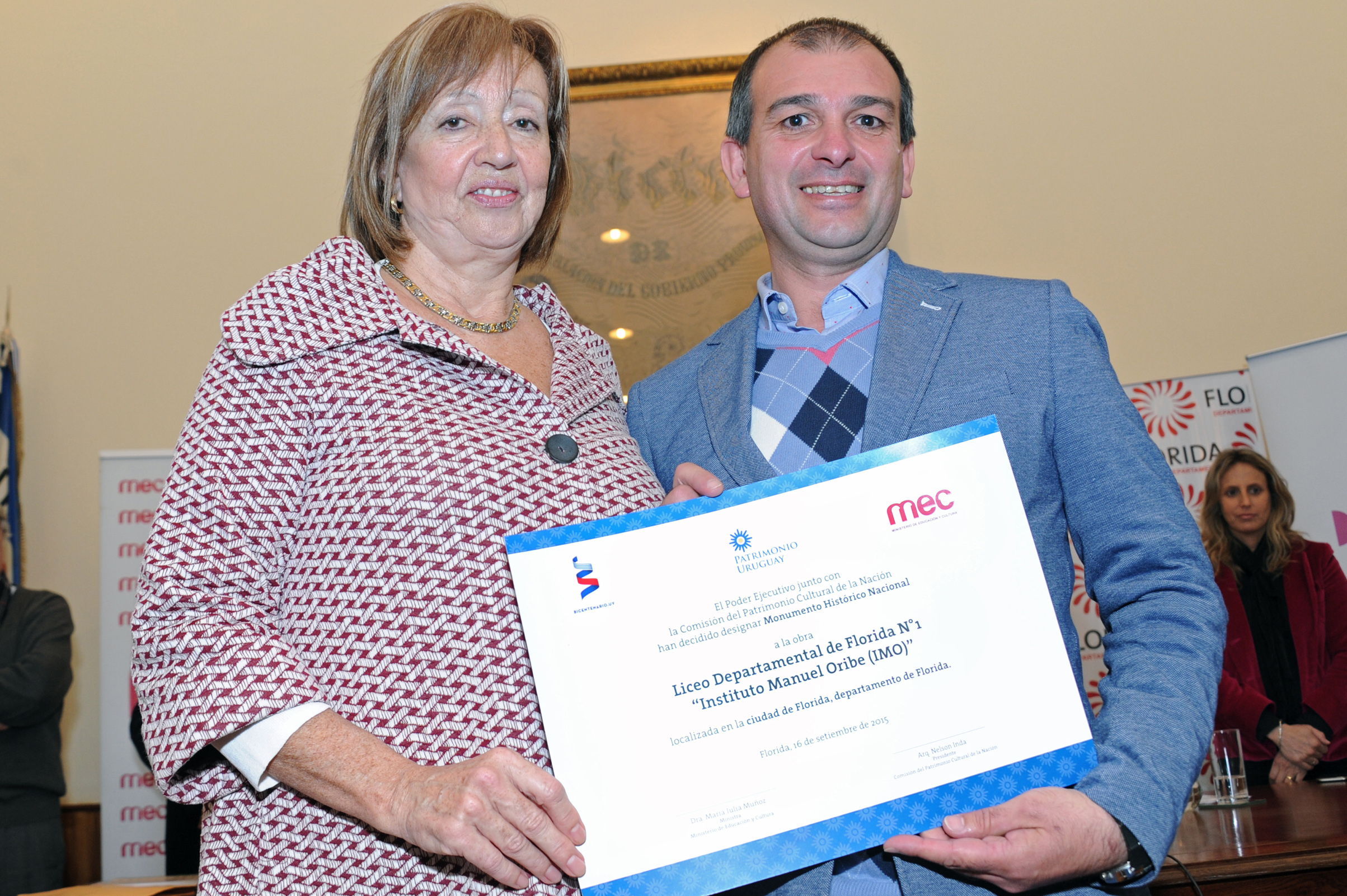 Entrega de Certificados de Designación como Monumento Histórico Nacional