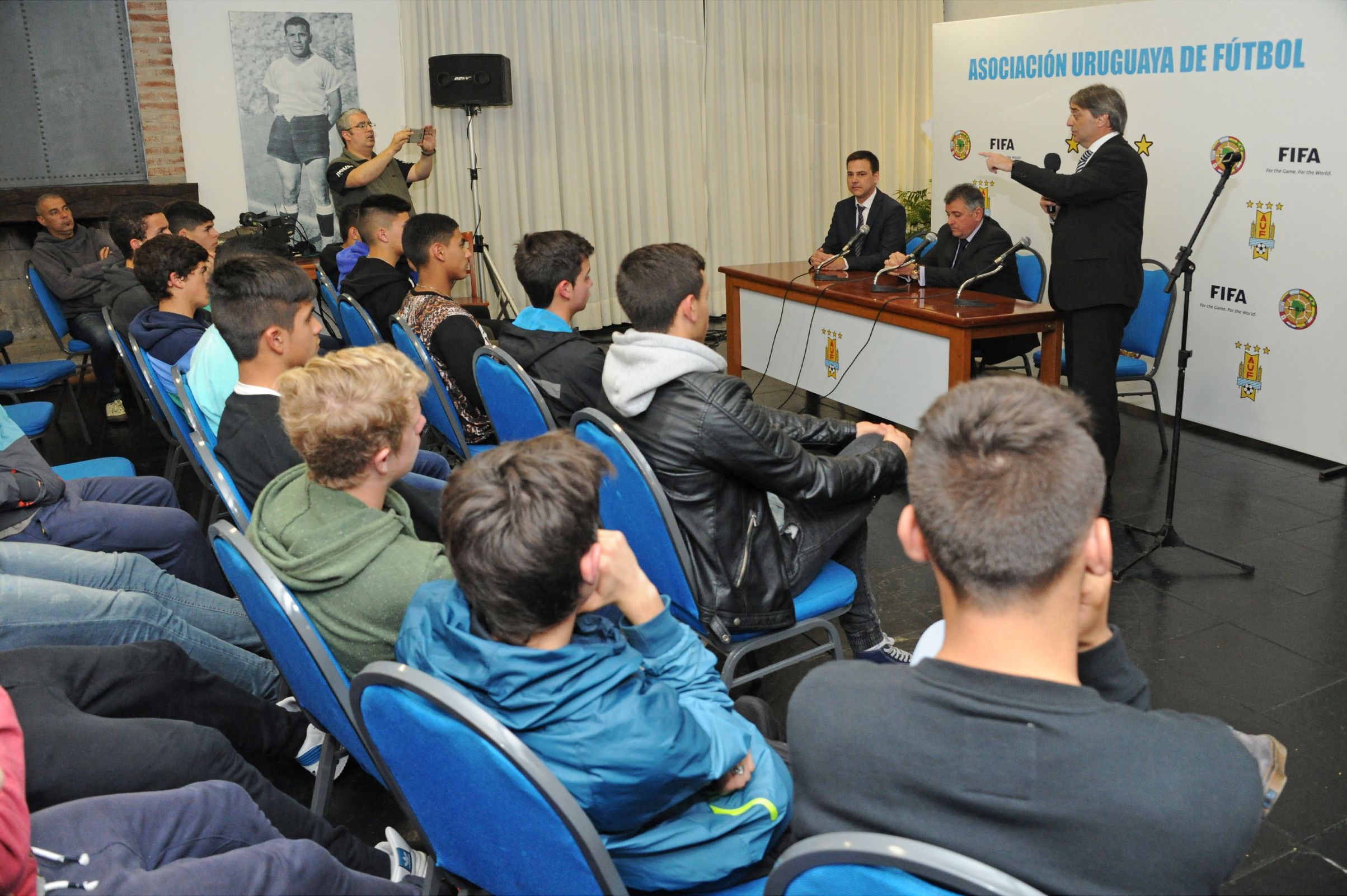 Inauguracion de la nueva sala de lectura del Complejo Uruguay Celeste