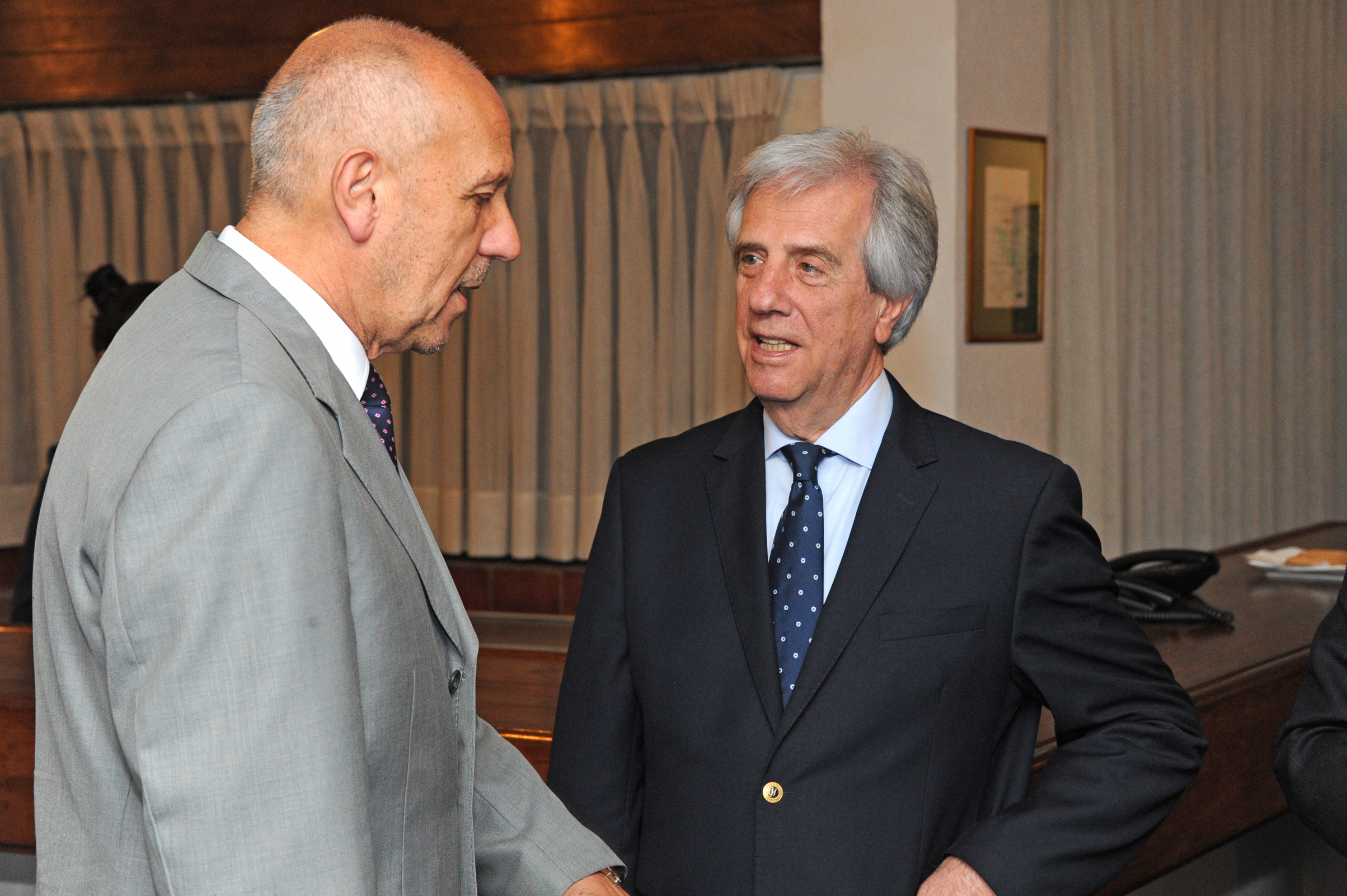 Secretario de Presidencia, Miguel Angel Toma y Presidente Tabaré Vázquez