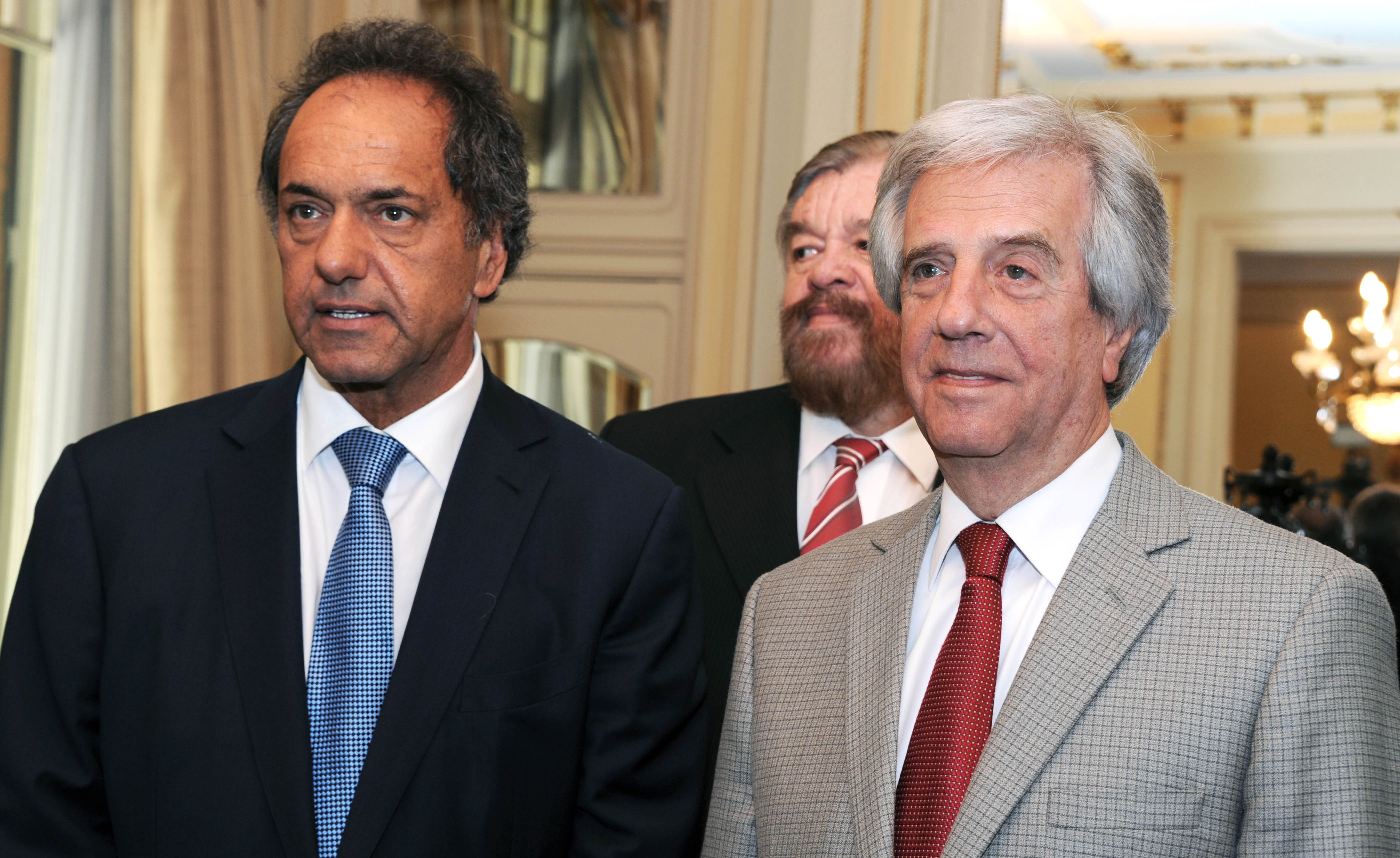 Vázquez mantuvo una reunión privada con Daniel Scioli