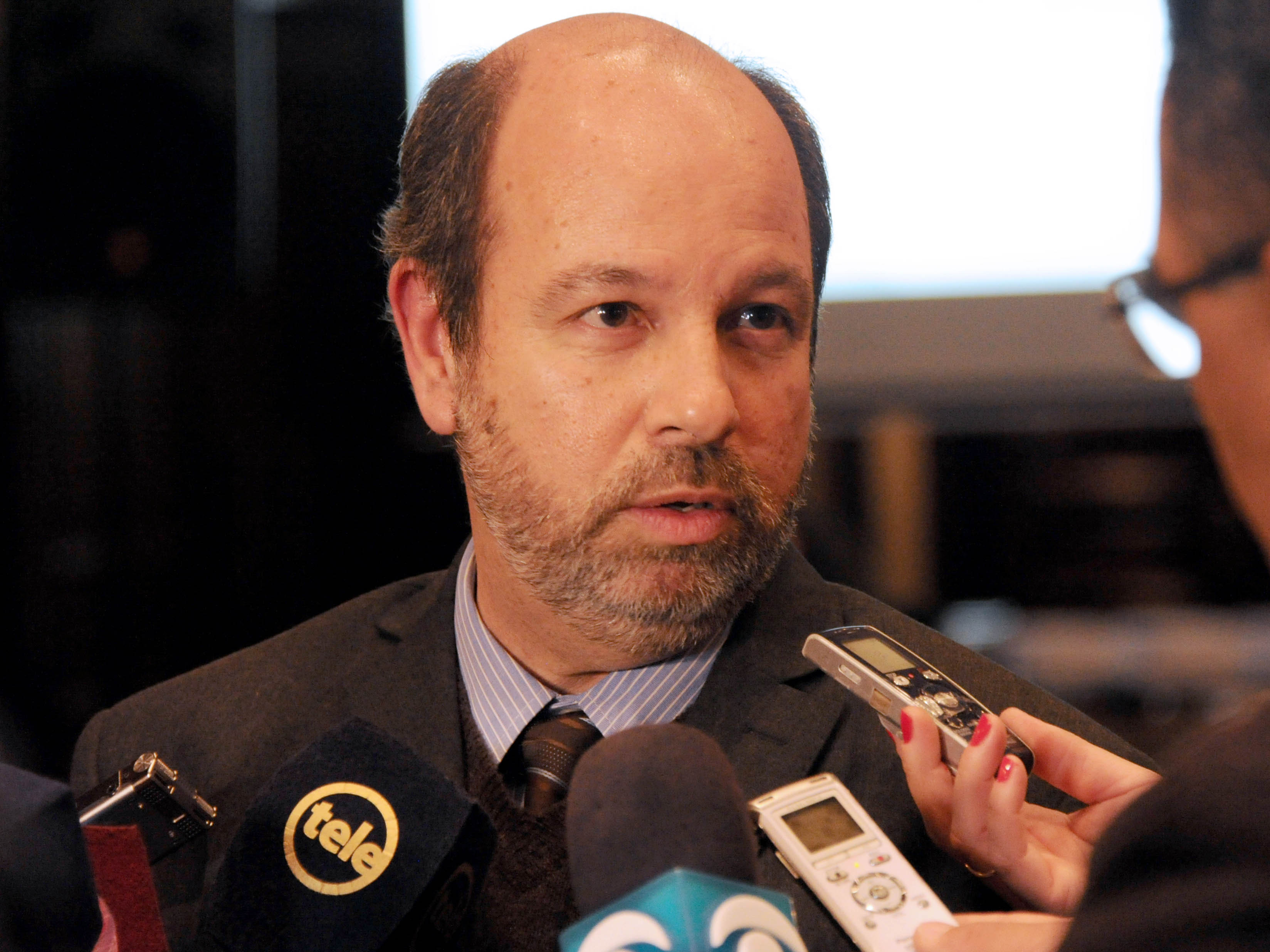 Gerente general de Uruguay XXI, Álvaro Inchauspe en declaraciones a la prensa
