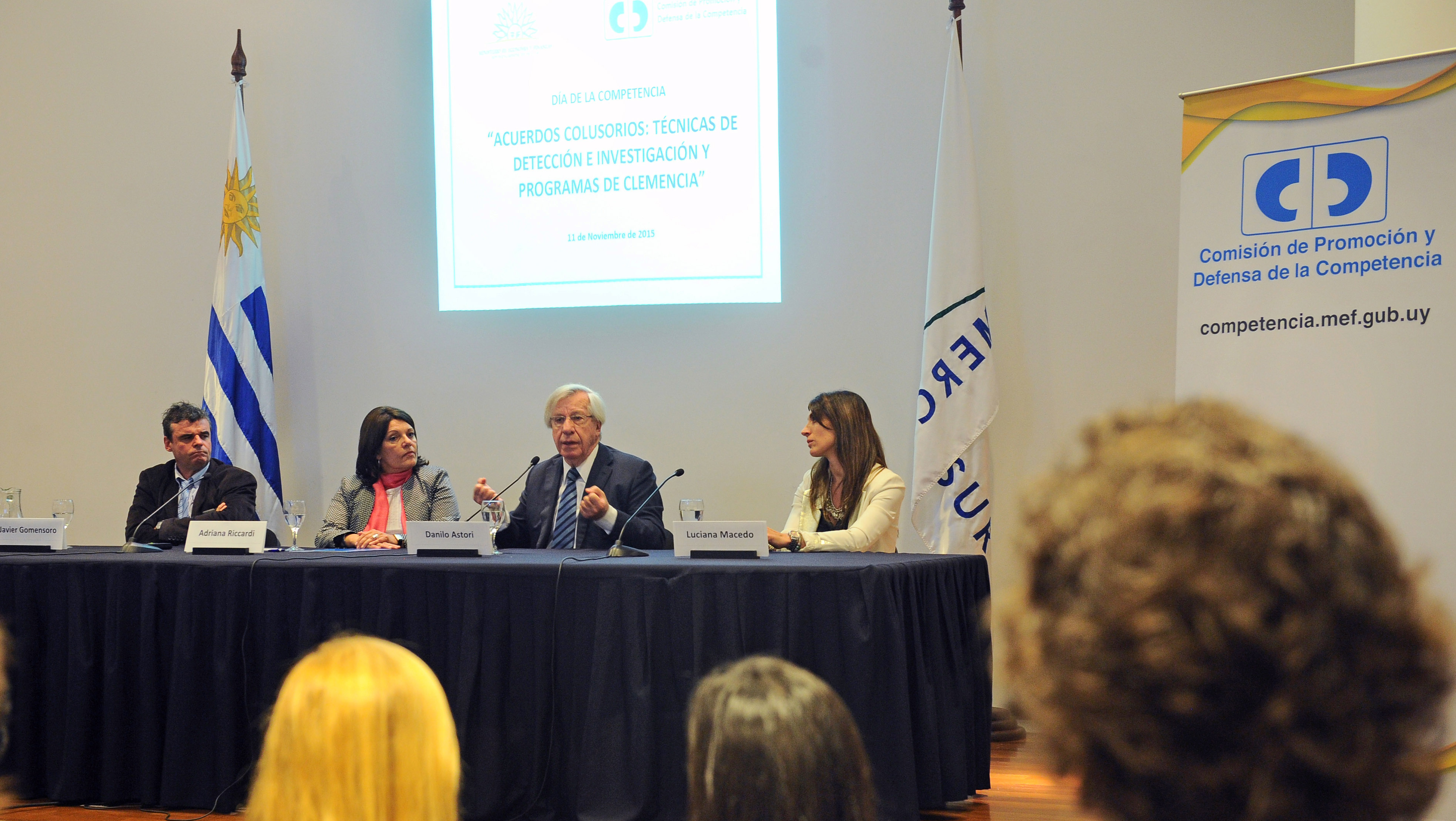 Ministro de Economía, Danilo Astori encabezó el acto por el Día de la Competencia