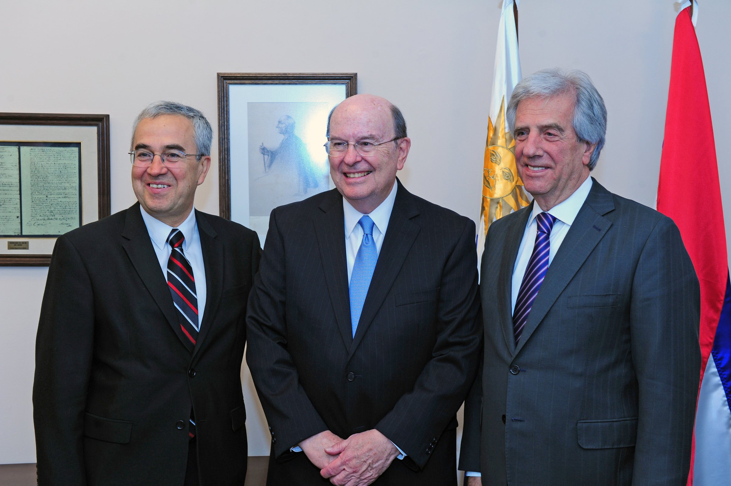 Tabaré Vázquez, recibió en la residencia de Suárez al jefe de la Iglesia de Jesucristo de los Santos de los Últimos Días, Quentin Cook