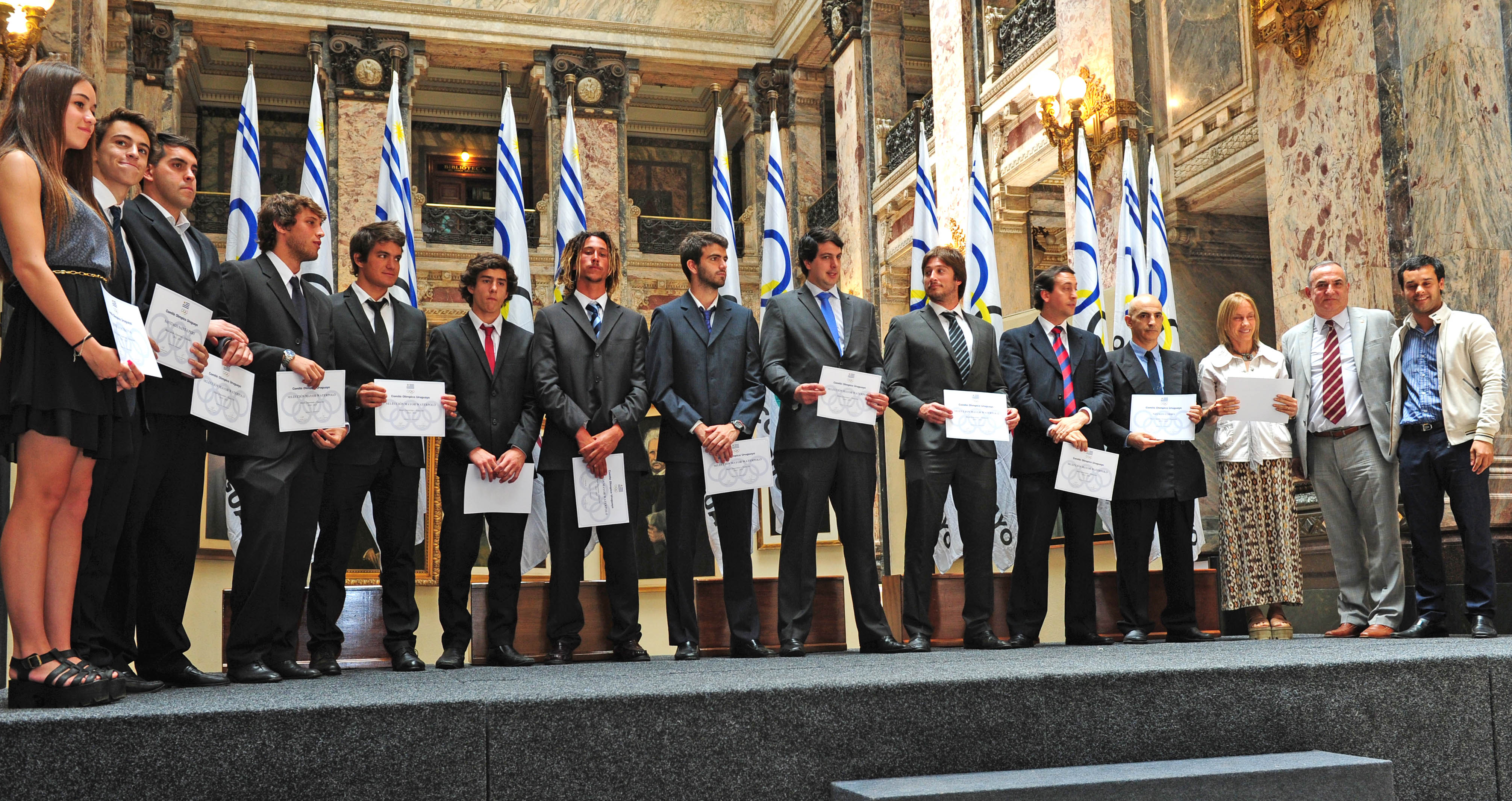 Cáceres y Sendic premiaron a Dolores Moreira y selección sub 23 como deportistas del año