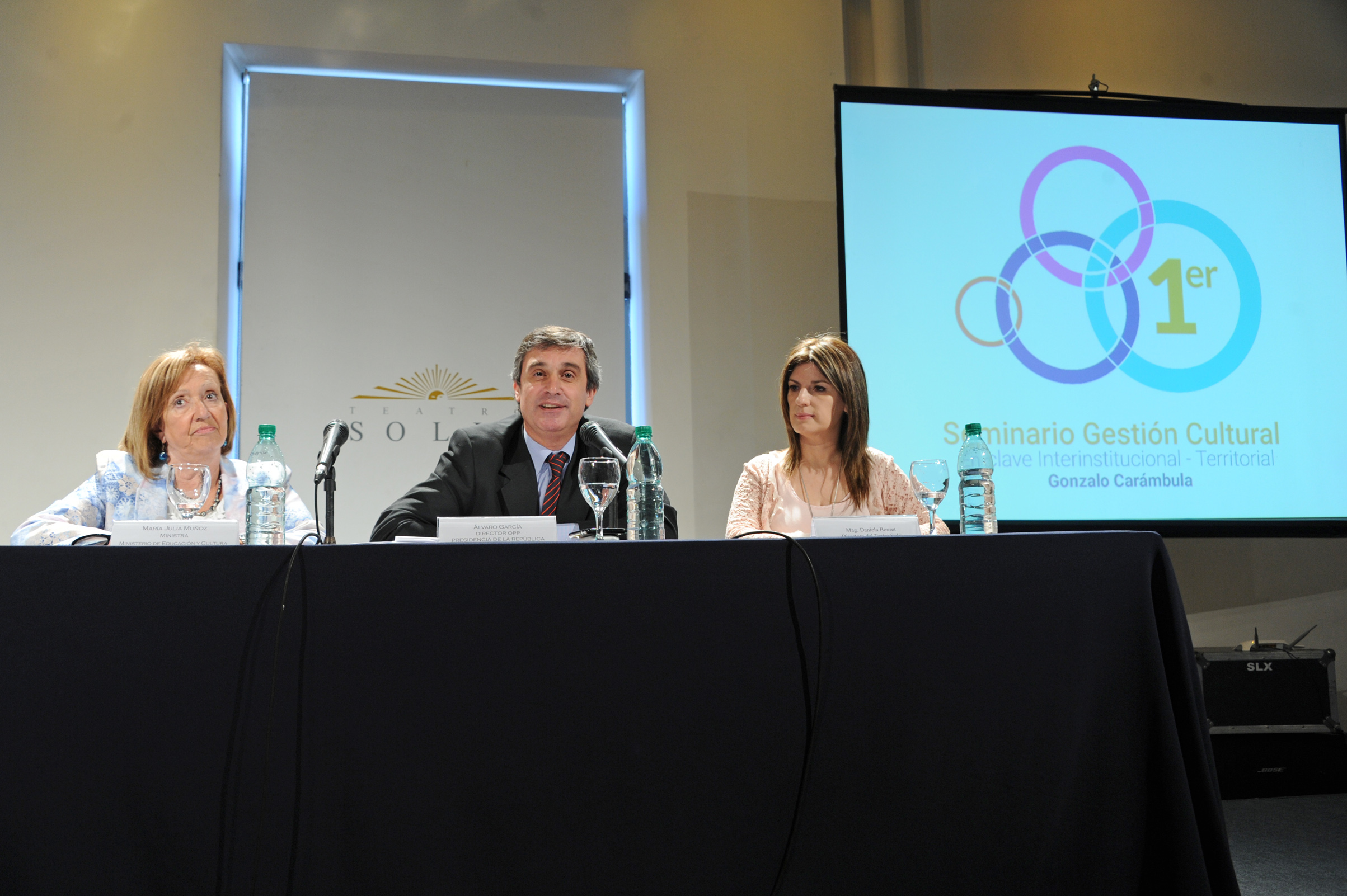 Director de OPP, Álvaro García, dirigiéndose a los presentes