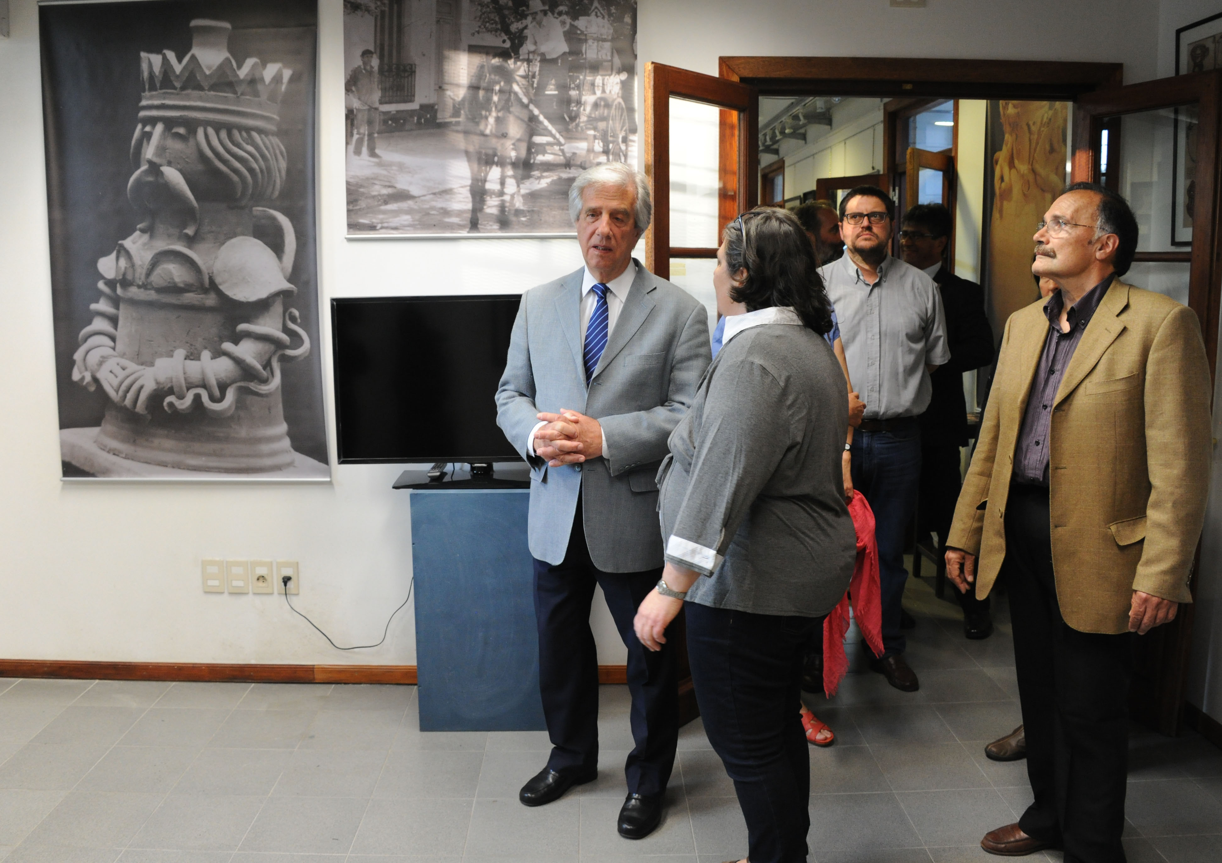 Tabaré Vázquez en la Fundación Zelmar Michelini