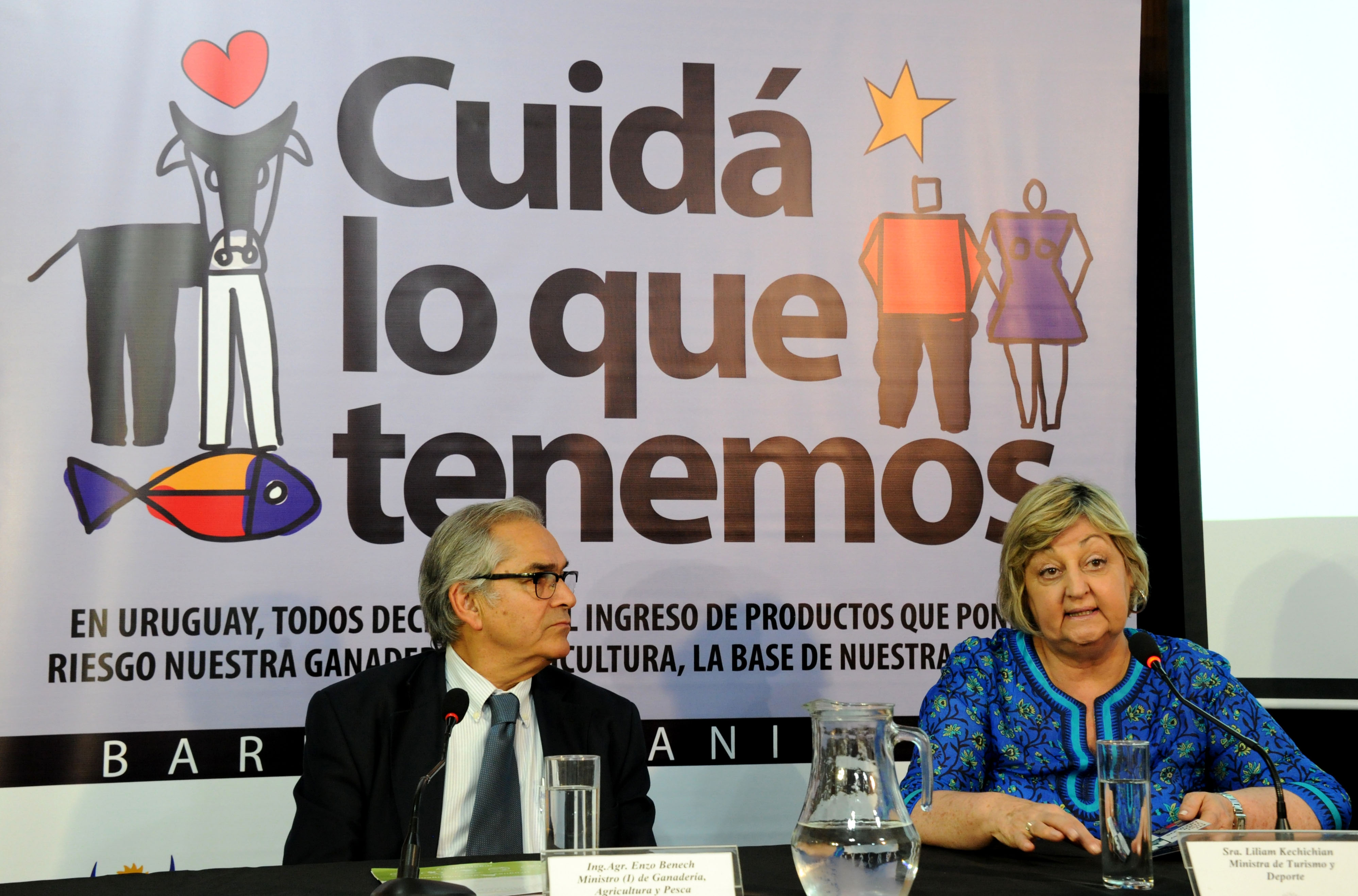 Enzo Benech y Liliam Kechichián realizaron el lanzamiento de la campaña “Cuidá lo que tenemos”