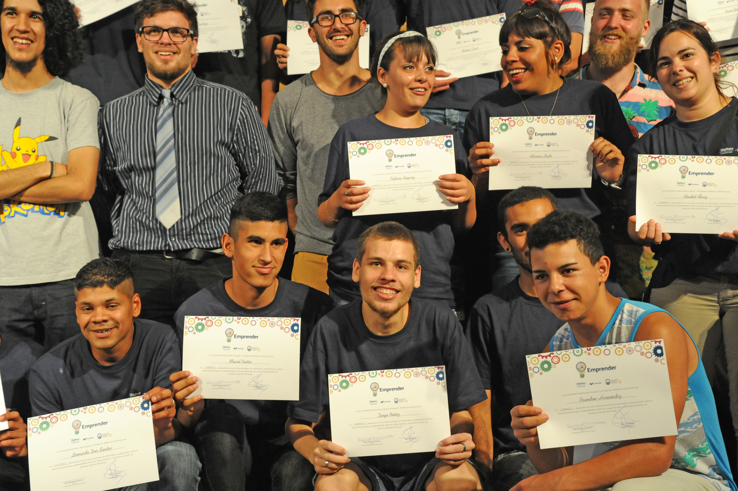Jóvenes participantes de la convocatoria