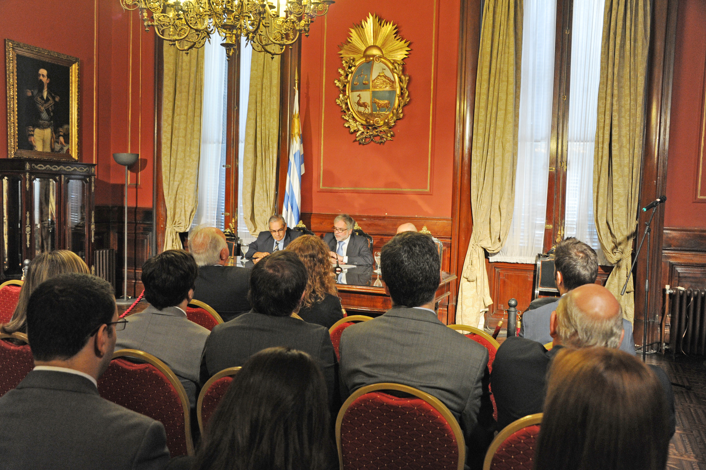 José Luis Cancela y Enzo Benech, Subsecretarios de Relaciones Exteriores y Ganadería, Agricultura y Pesca, respectivamente