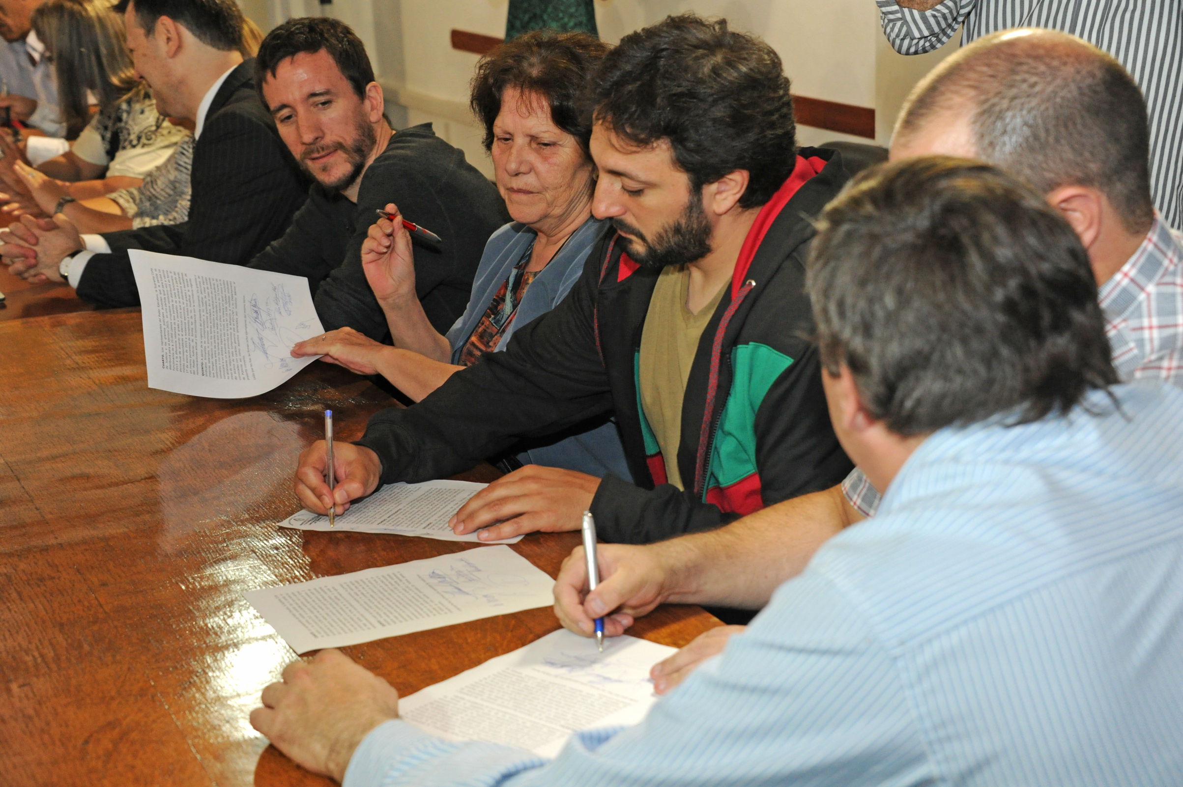 Firma de convenio con trabajadores y magistrados del Poder Judicial