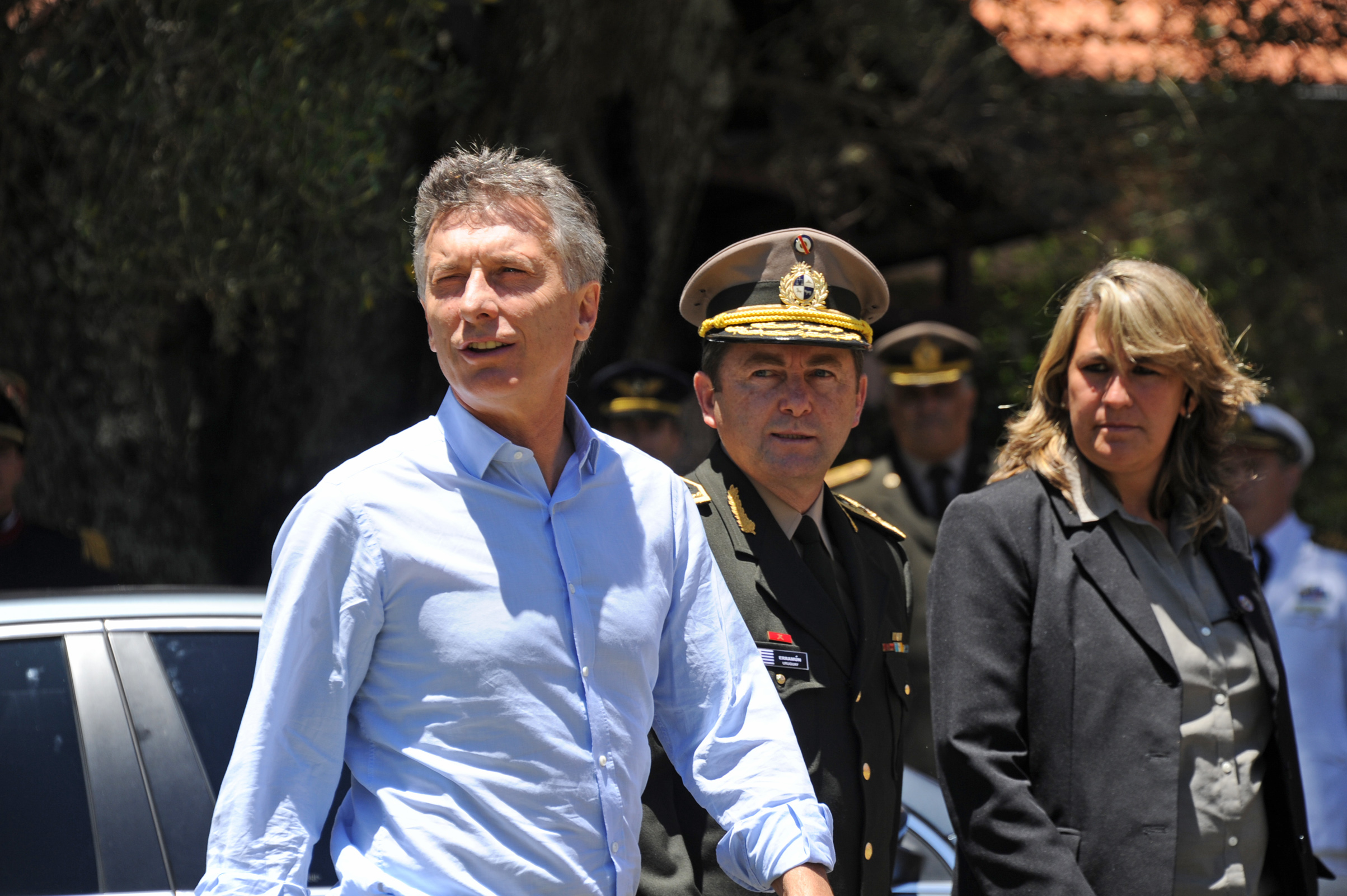El Presidente Tabaré Vázquez recibe a su par de Argentina, Mauricio Macri